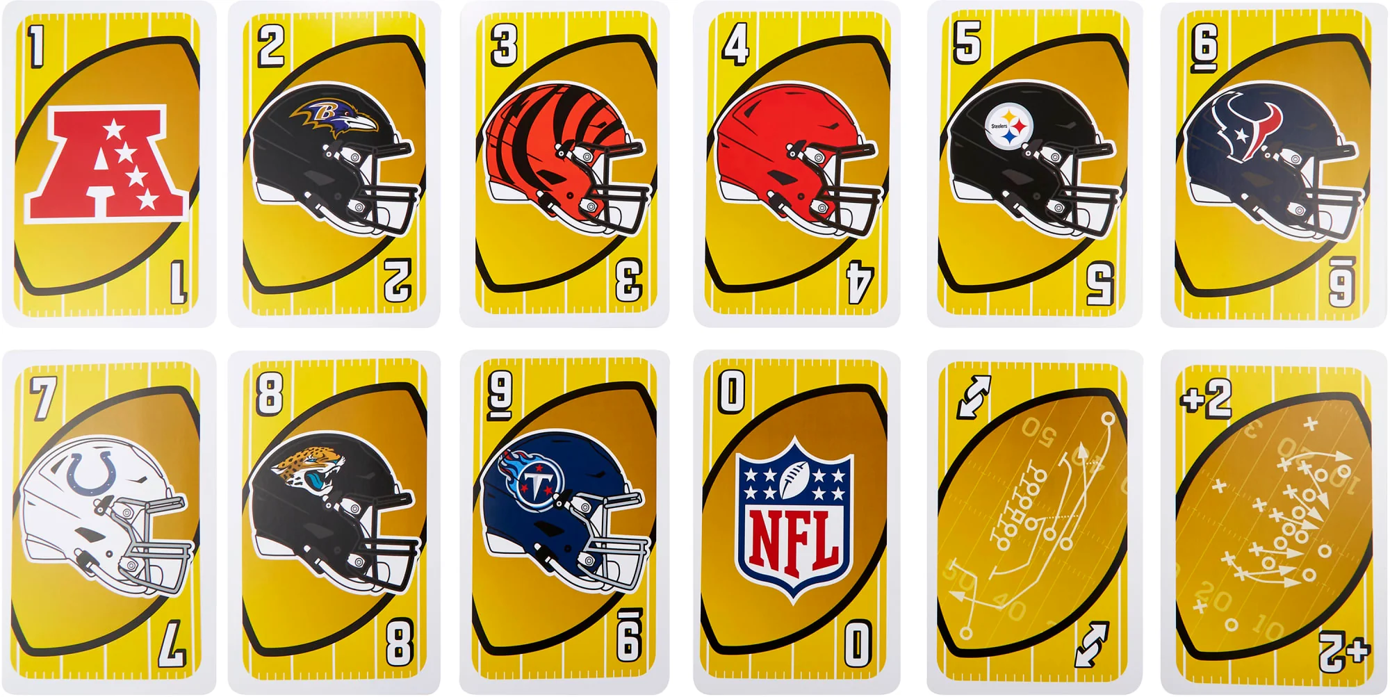 Mattel Creations Giant UNO NFL