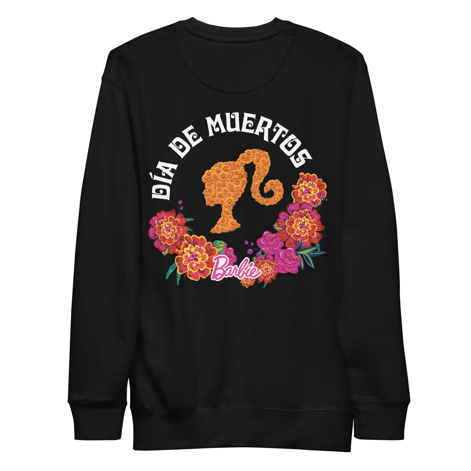 Mattel Creations Barbie Día de Muertos Floral Black Sweatshirt