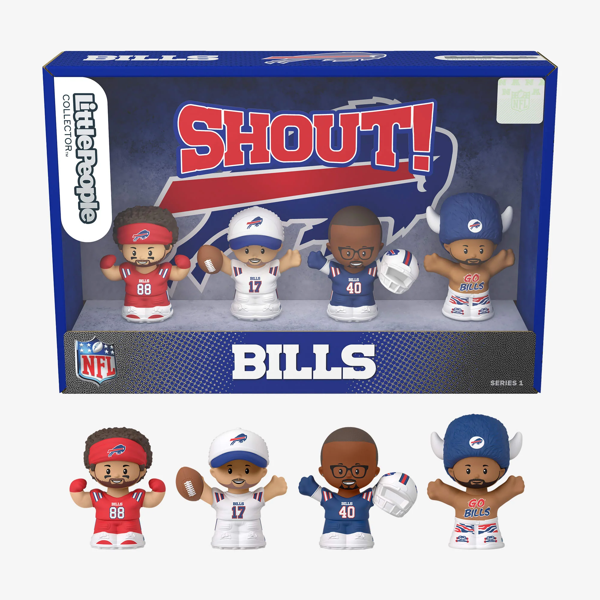 Mattel Creations Little People Collector x NFL Buffalo Bills Set