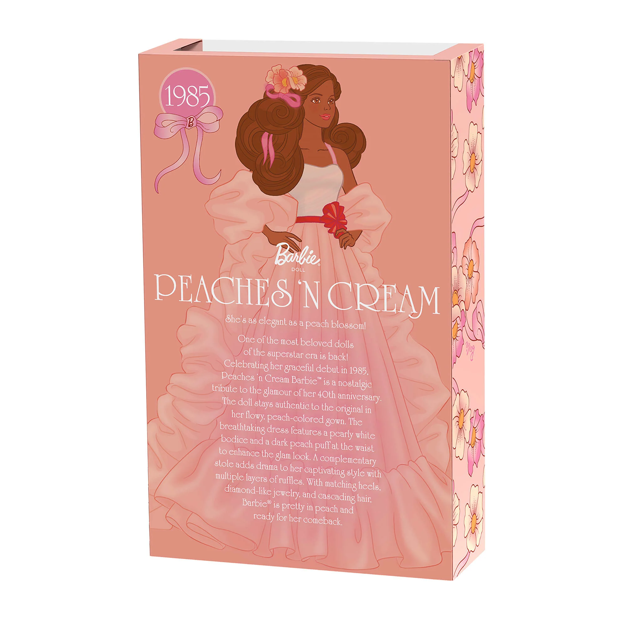 Mattel Creations Peaches 'n Cream Barbie Doll, Brown Hair