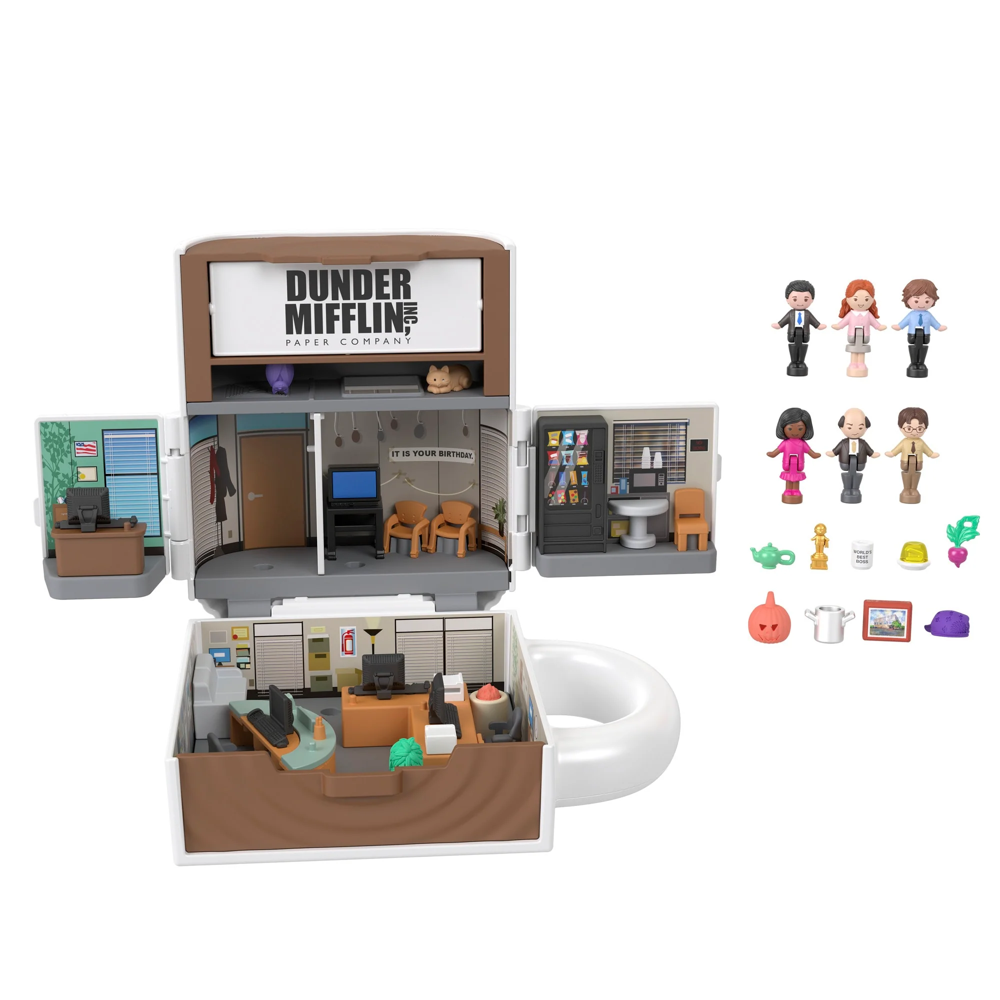 Mattel Creations Polly Pocket x The Office Compact