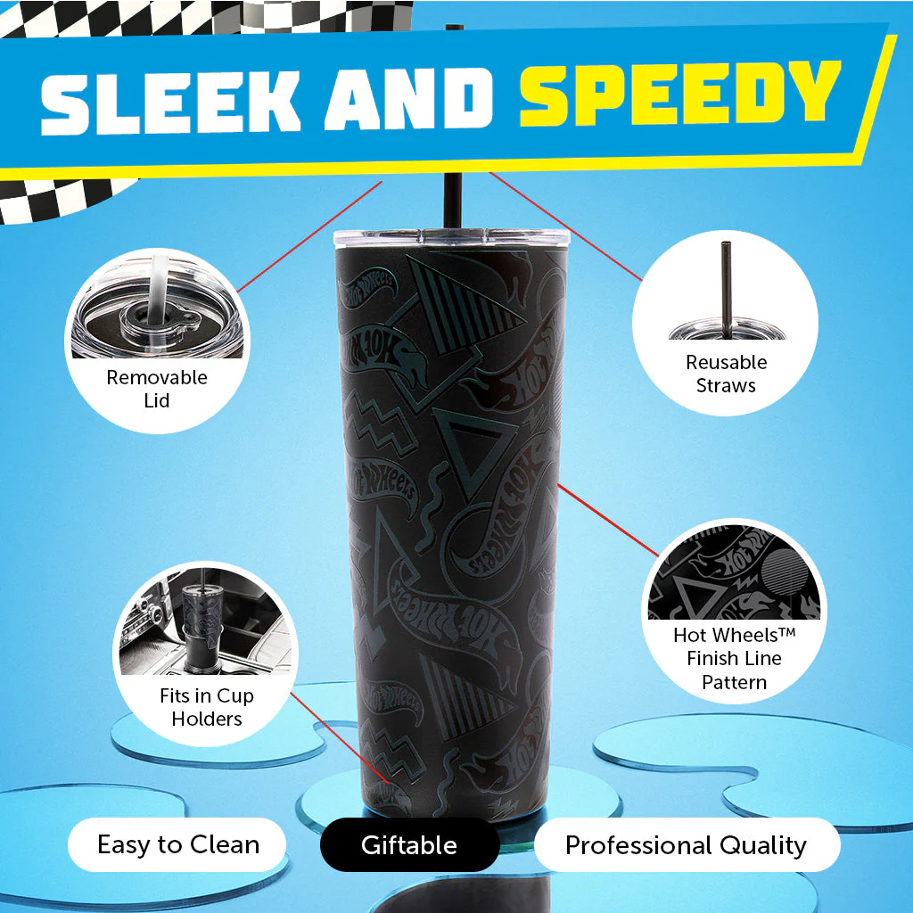Mattel Creations Hot Wheels™ Finish Line Tumbler - 24 oz