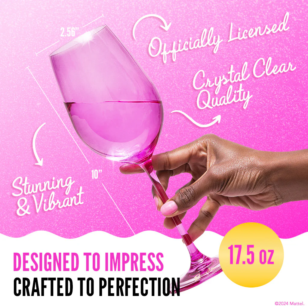 Mattel Creations Barbie™ X Dragon Glassware® Wine Glasses