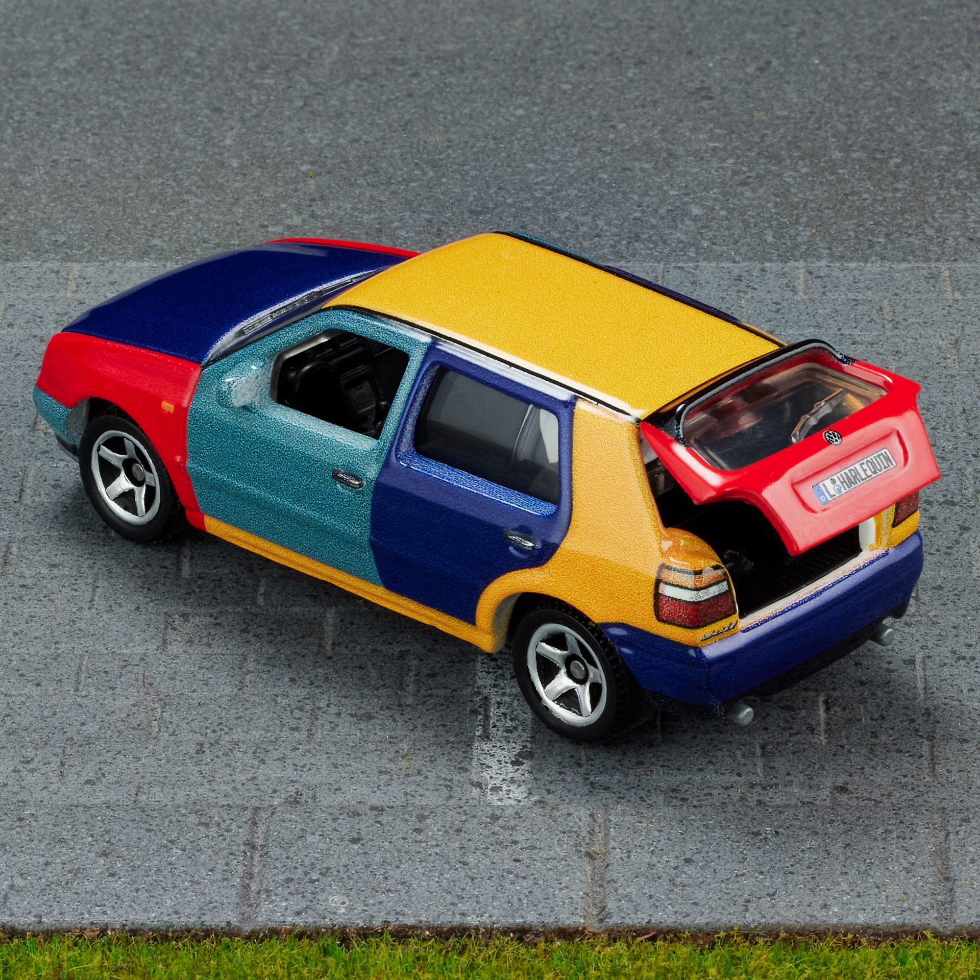 Mattel Creations Matchbox 1995 Volkswagen Golf Harlequin