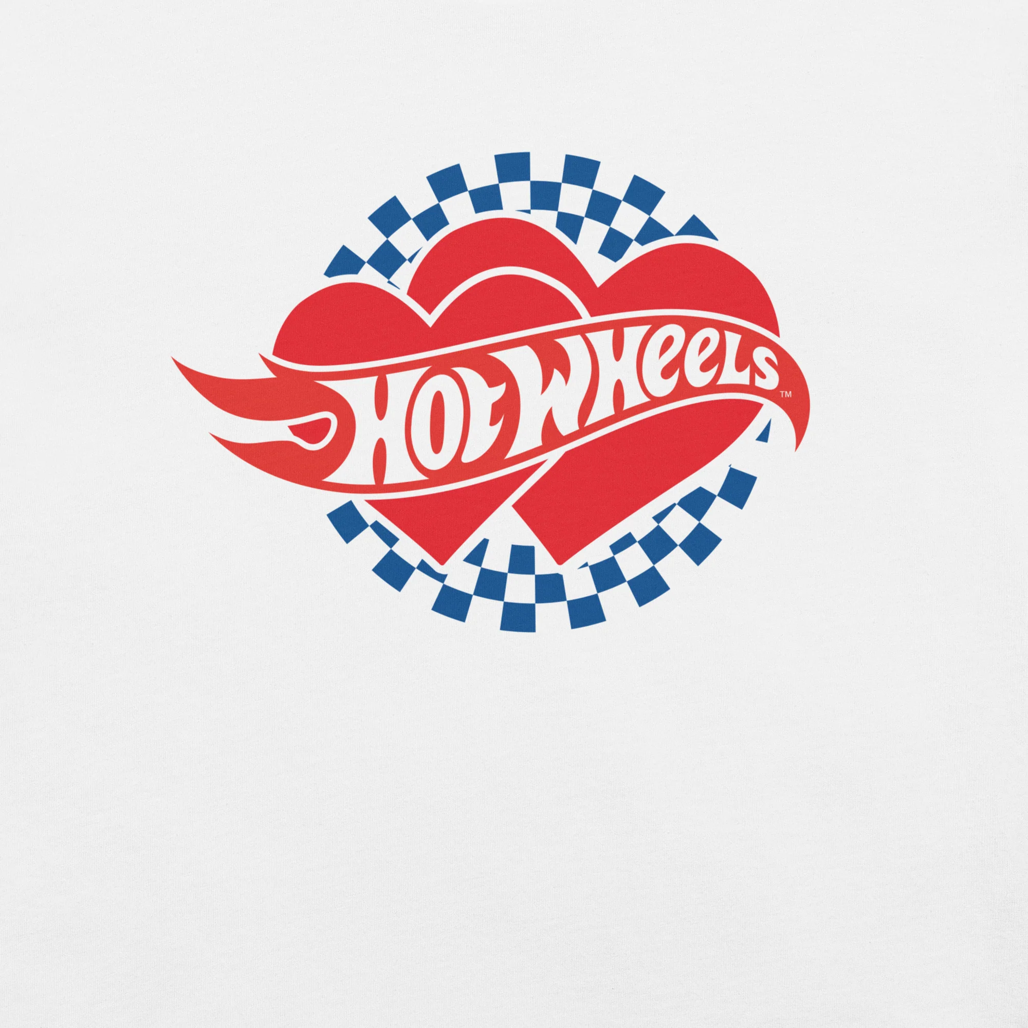 Mattel Creations Hot Wheels Checkered Hearts T-Shirt