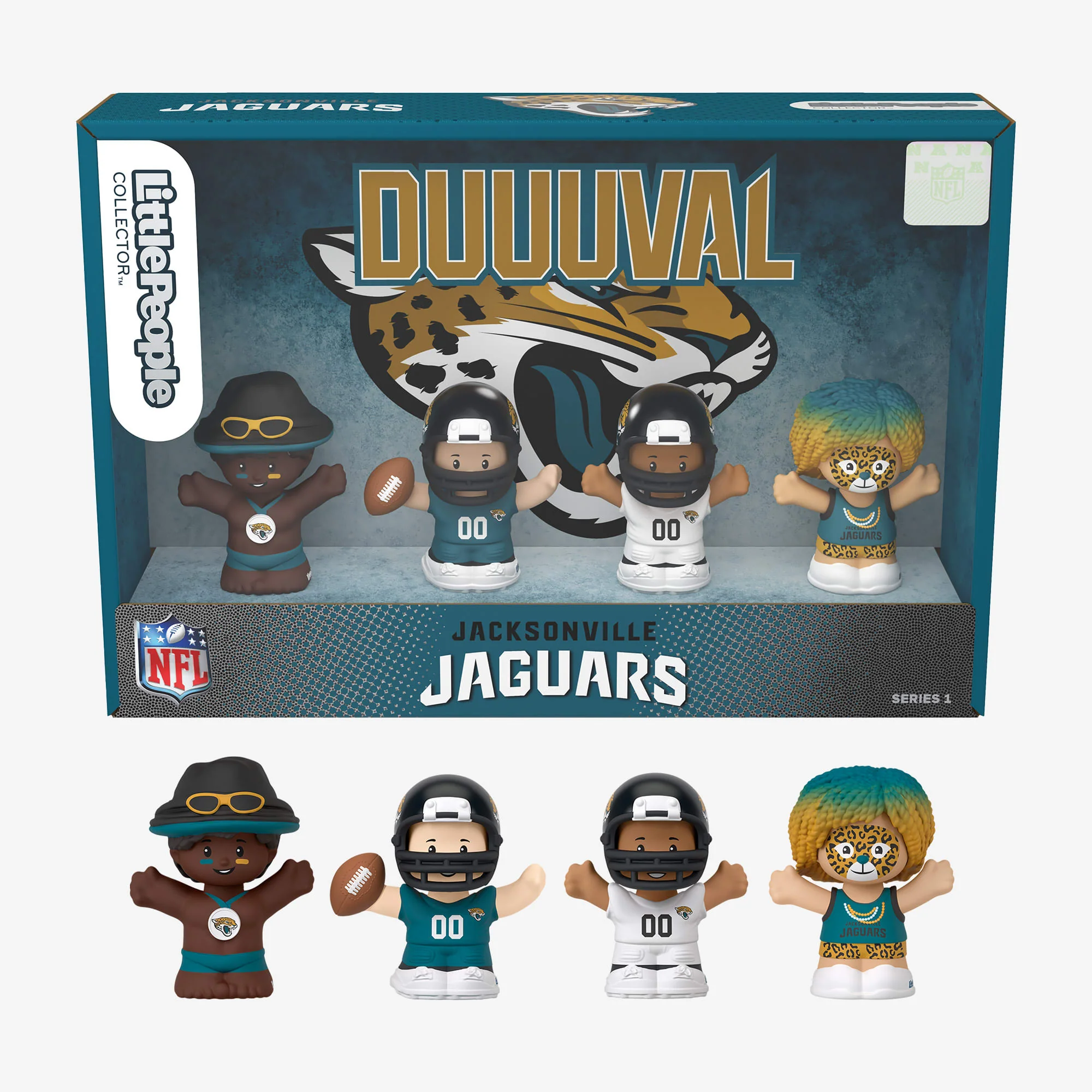 Mattel Creations Little People Collector x NFL Jacksonville Jaguars Set