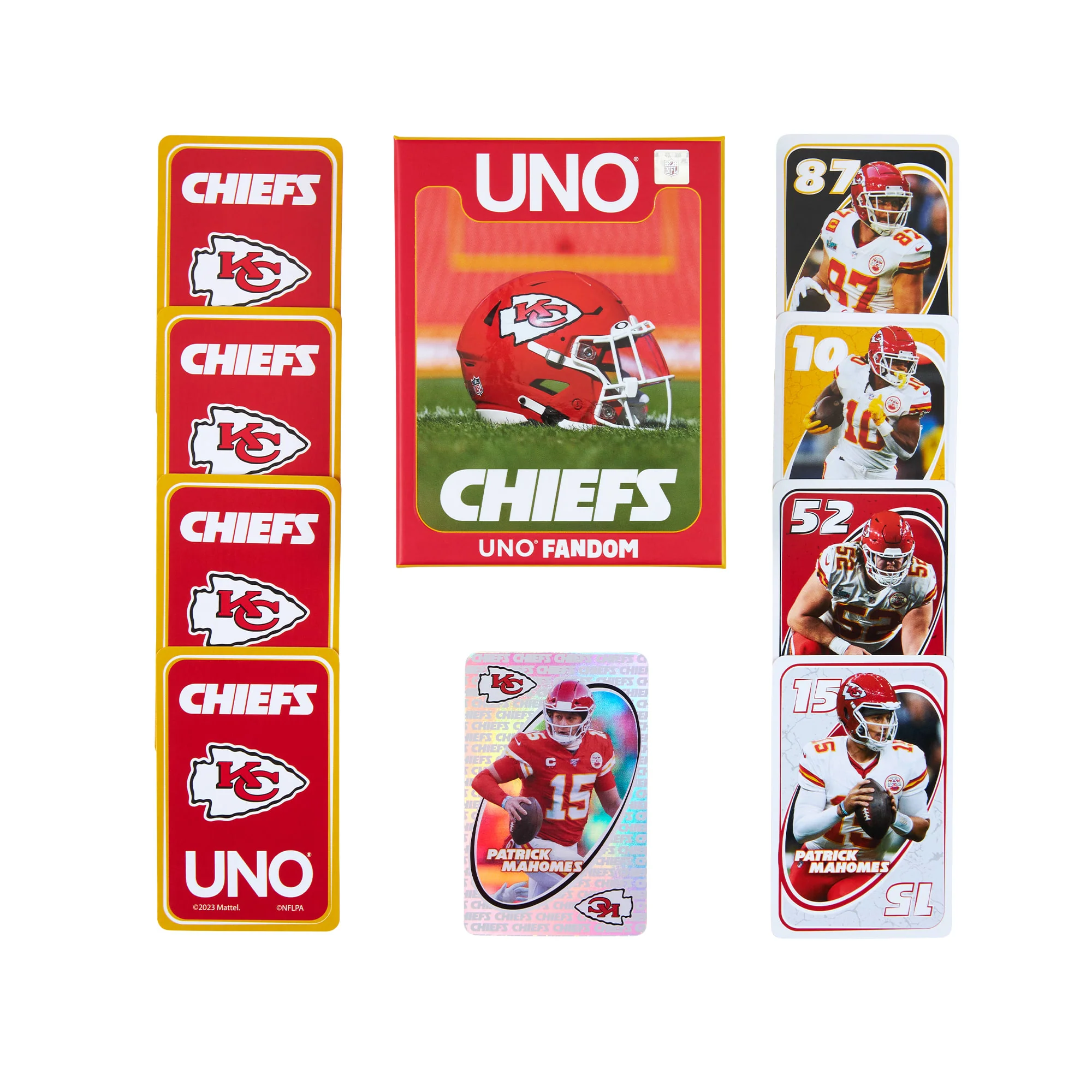 Mattel Creations UNO Fandom NFL Kansas City Chiefs Game Deck
