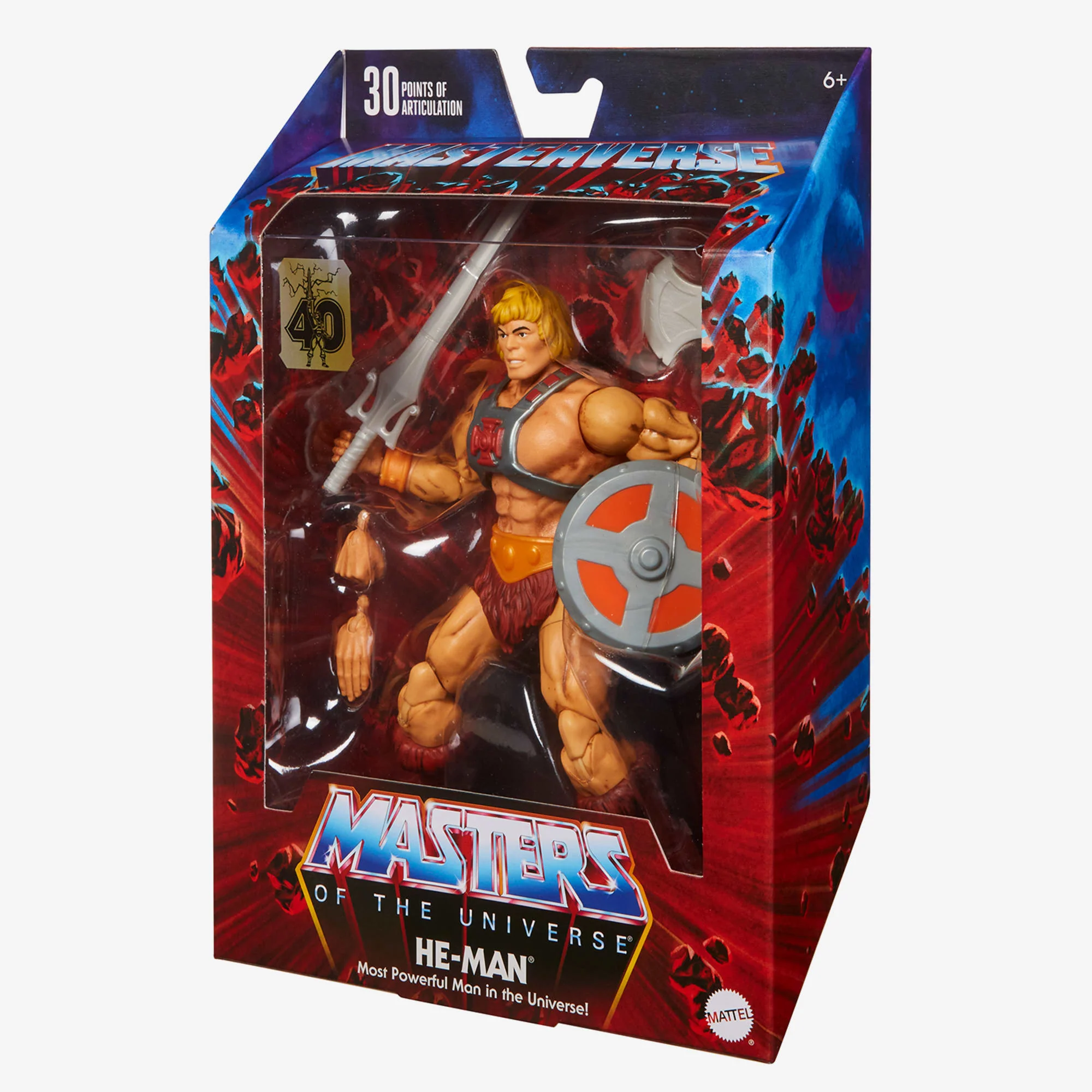 Mattel Creations Masters of the Universe Masterverse He-Man 40th Anniversary Action Figure