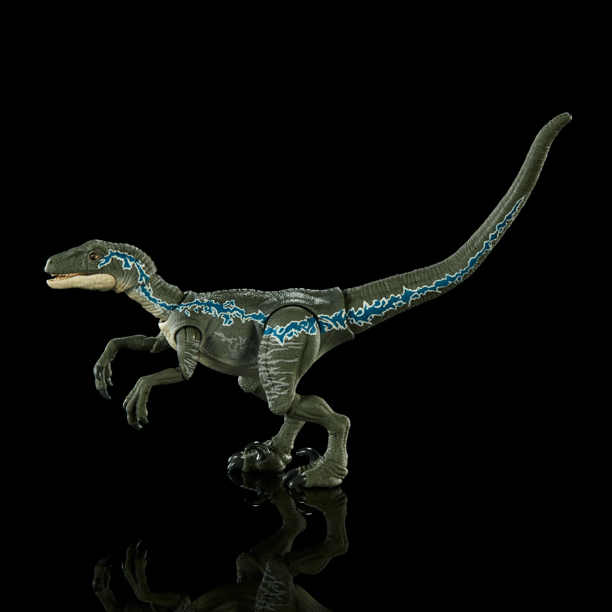 Mattel Creations Jurassic World Hammond Collection Velociraptor Blue Dinosaur Figure