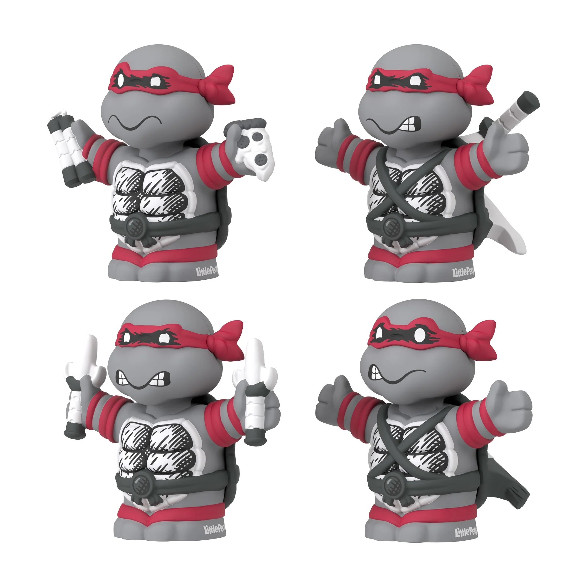 Mattel Creations Little People Collector Teenage Mutant Ninja Turtles: Origins Special Edition Figure Set