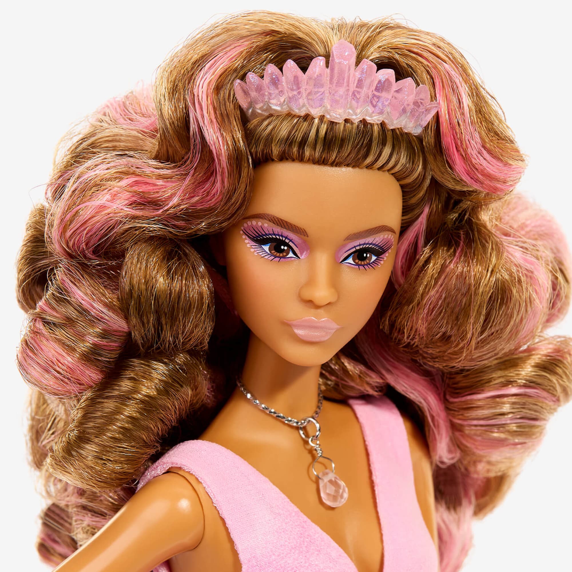 Mattel Creations Barbie Crystal Fantasy Collection Rose Quartz Doll