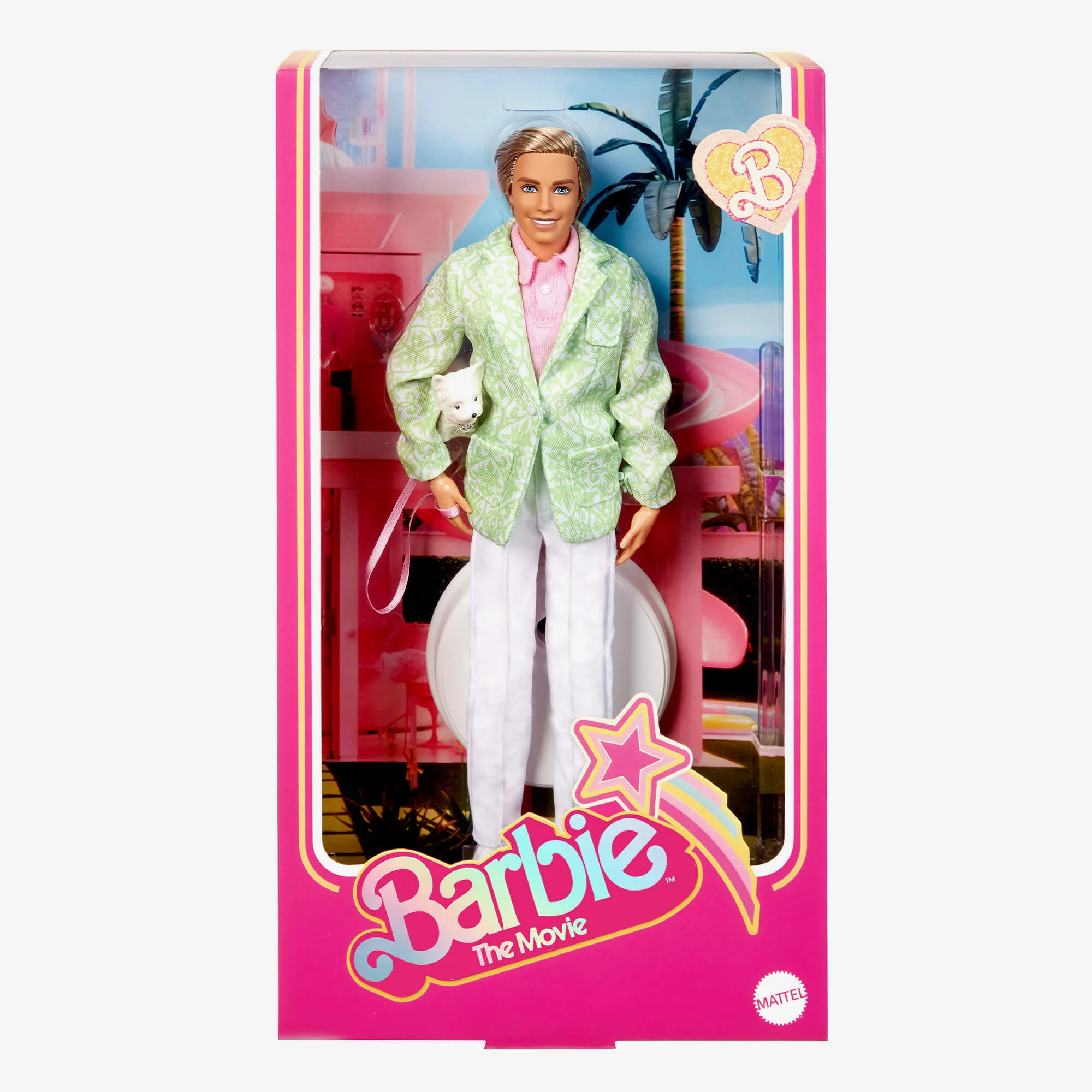 Mattel Creations “Sugar's Daddy” Ken Doll in Pastel Suit With Dog – Barbie The Movie