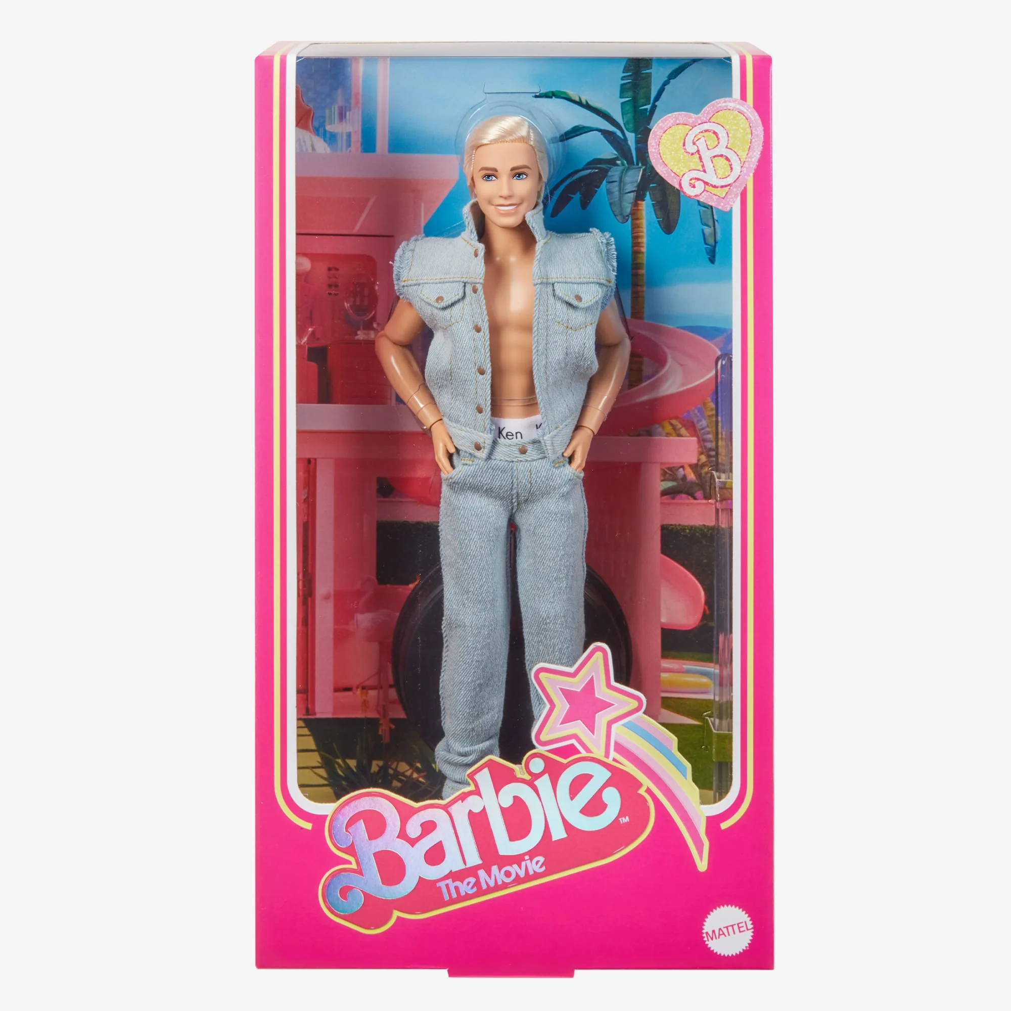 Mattel Creations Ken Doll Wearing Denim Matching Set – Barbie The Movie