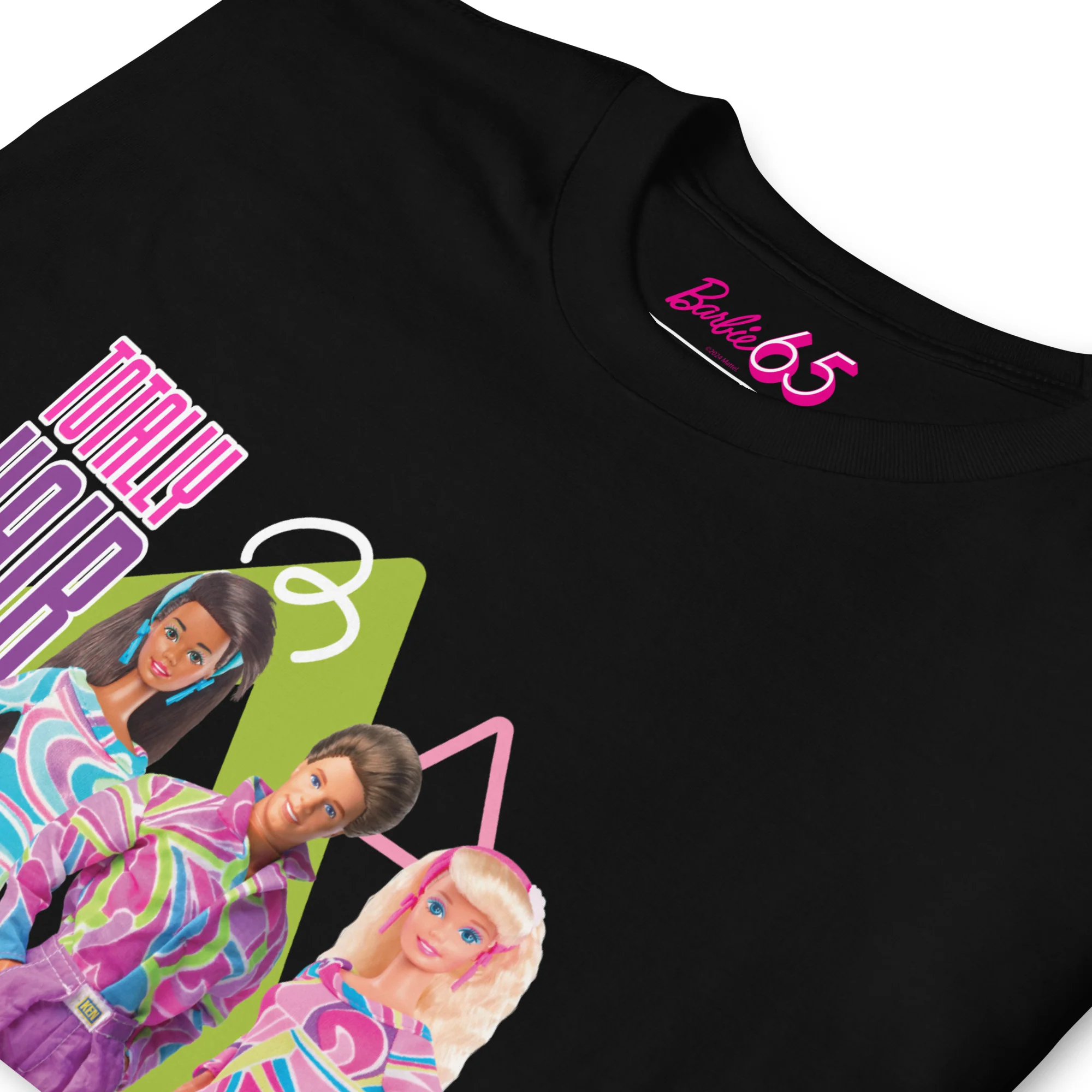 Mattel Creations Barbie 1990's Totally Hair Black T-Shirt