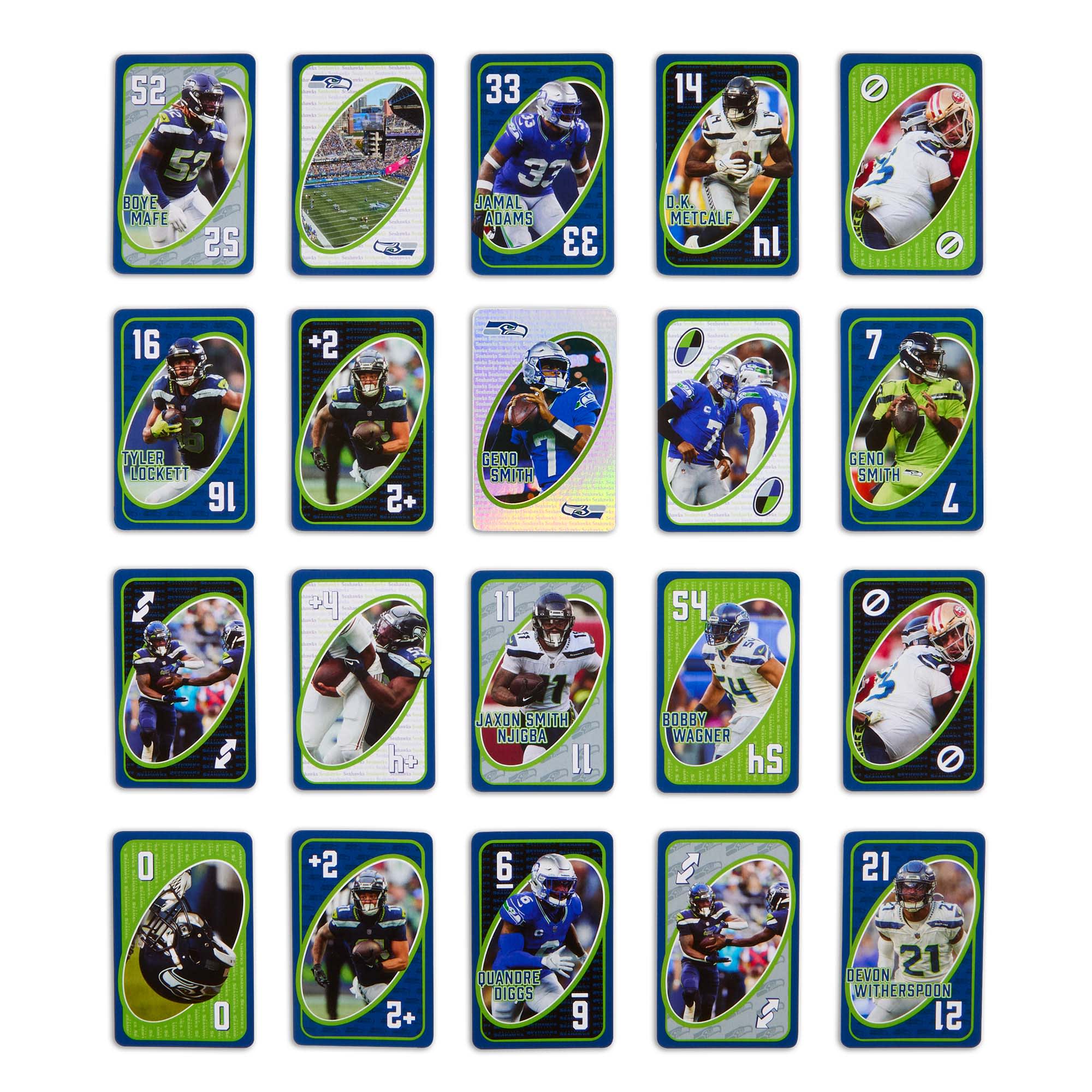 Mattel Creations UNO Fandom NFL Seattle Seahawks Game Deck