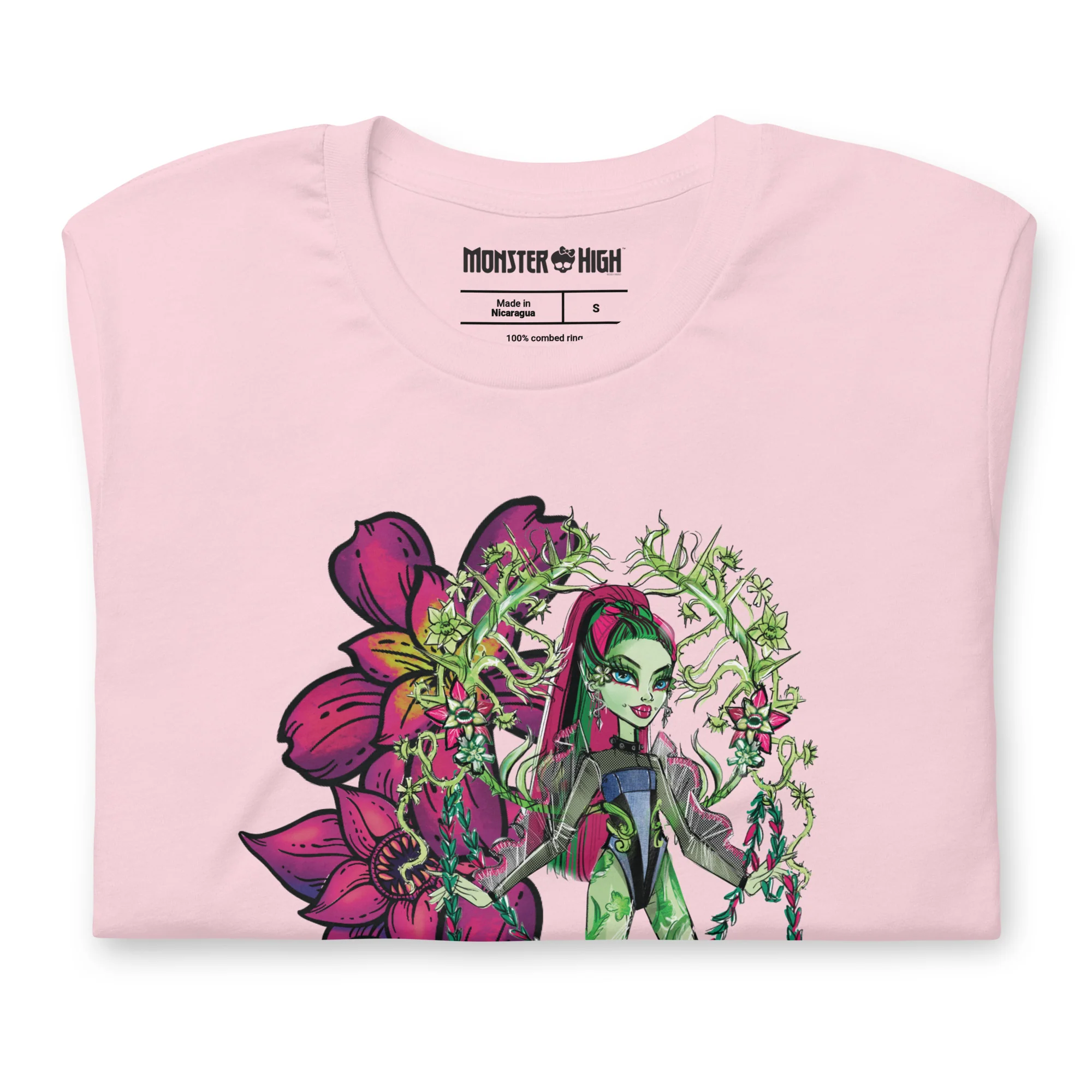 Mattel Creations Monster High Venus McFlytrap Pink T-Shirt