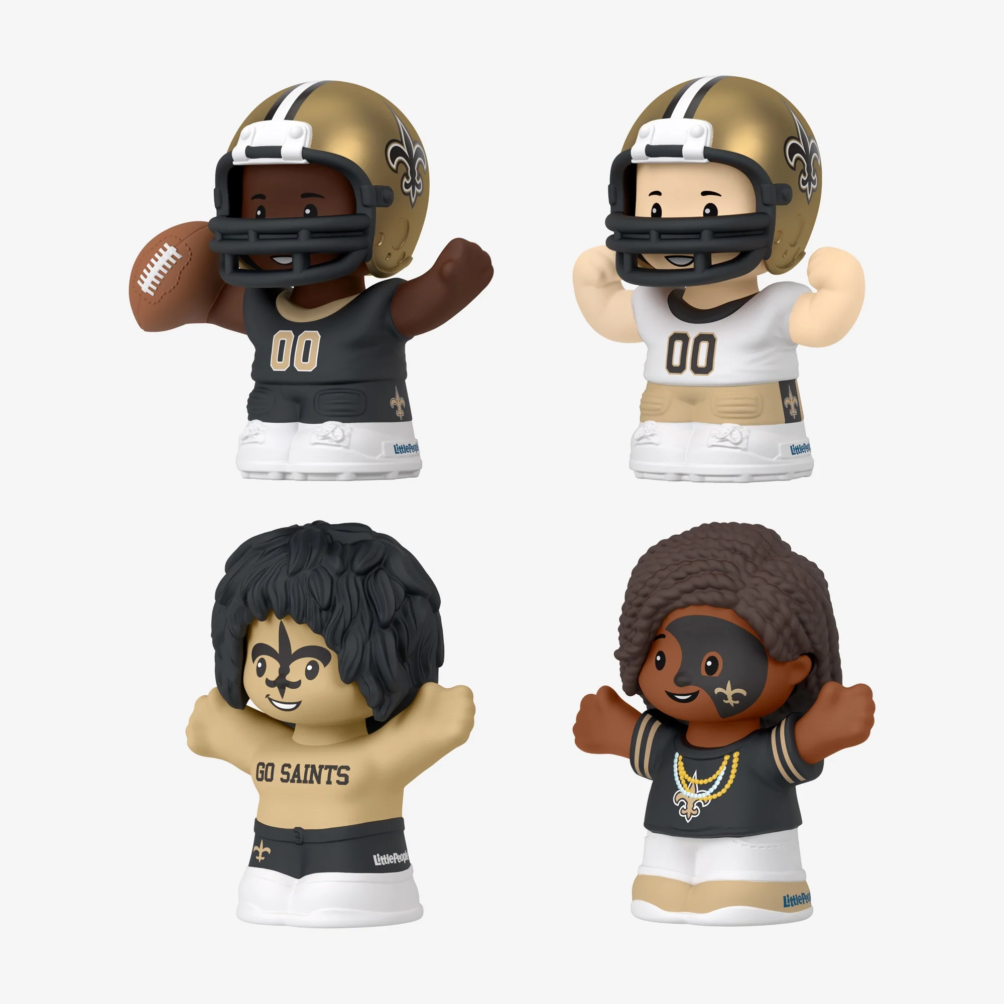 Mattel Creations Little People Collector x NFL New Orleans Saints Set