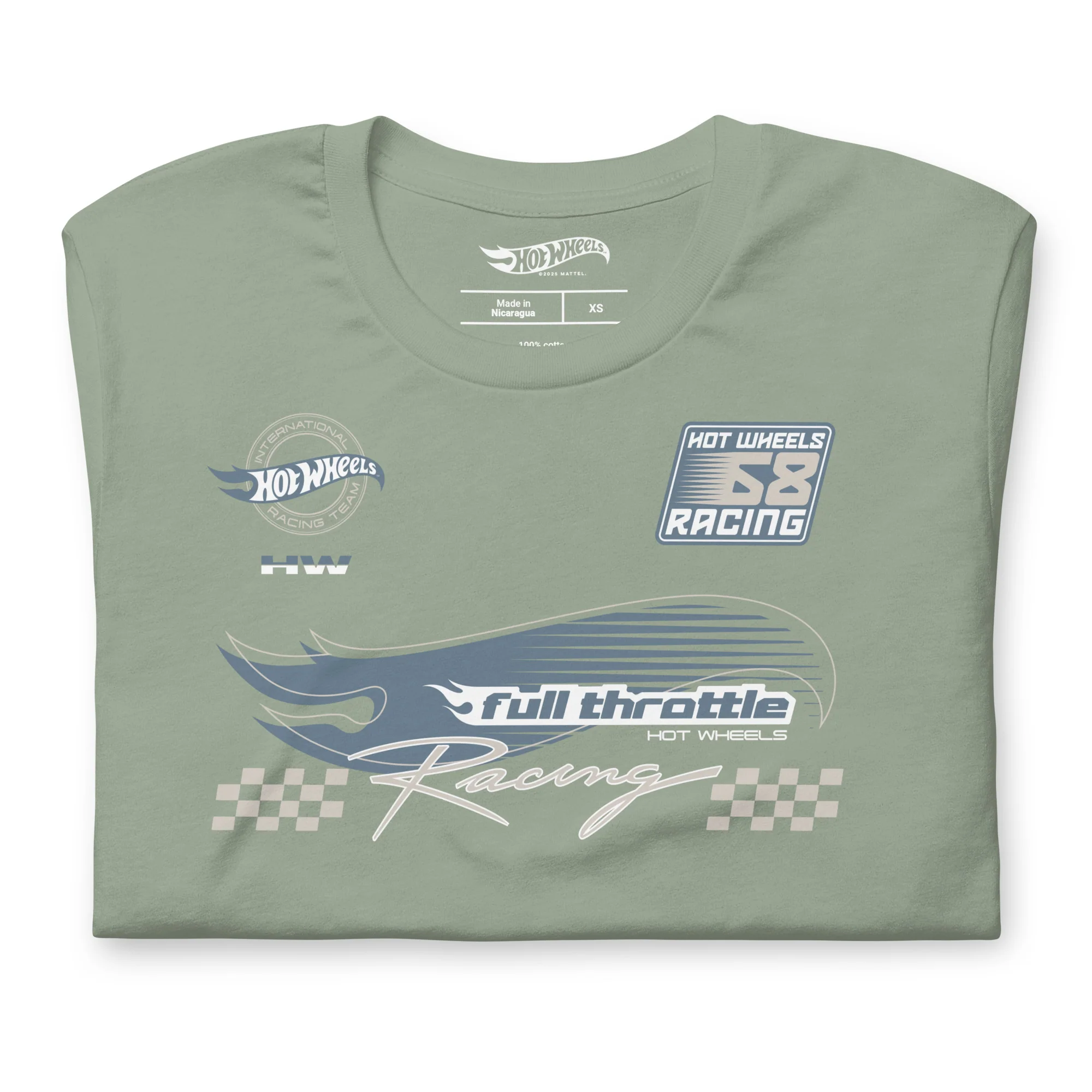 Mattel Creations Hot Wheels Racing Green T-Shirt
