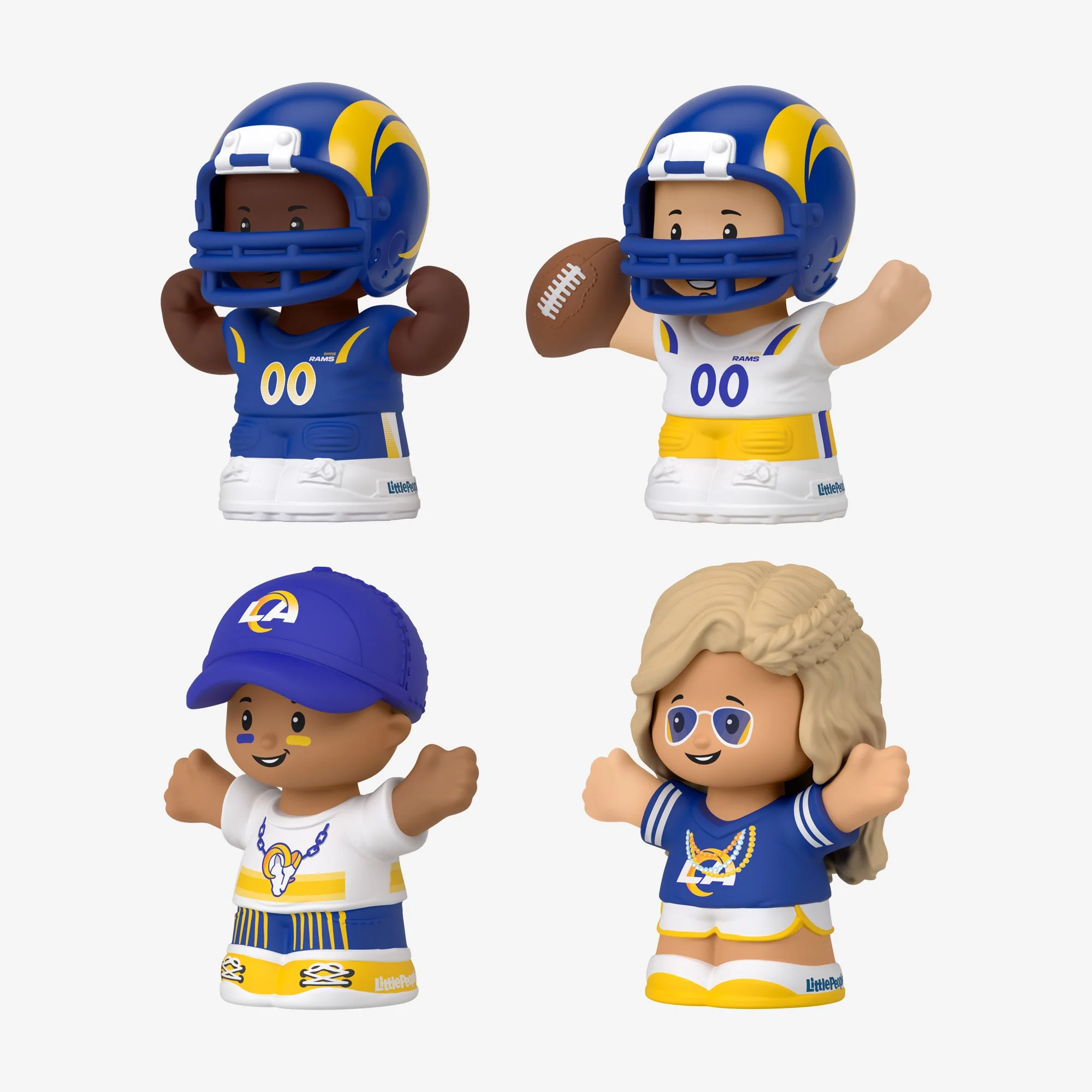 Mattel Creations Little People Collector x NFL Los Angeles Rams Set