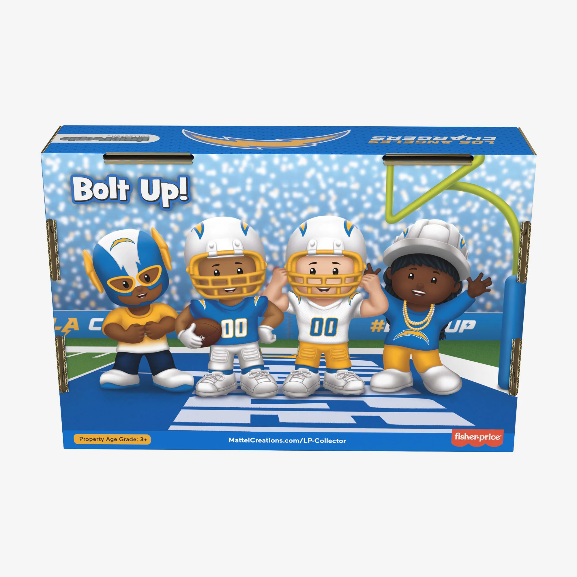 Mattel Creations Little People Collector x NFL Los Angeles Chargers Set