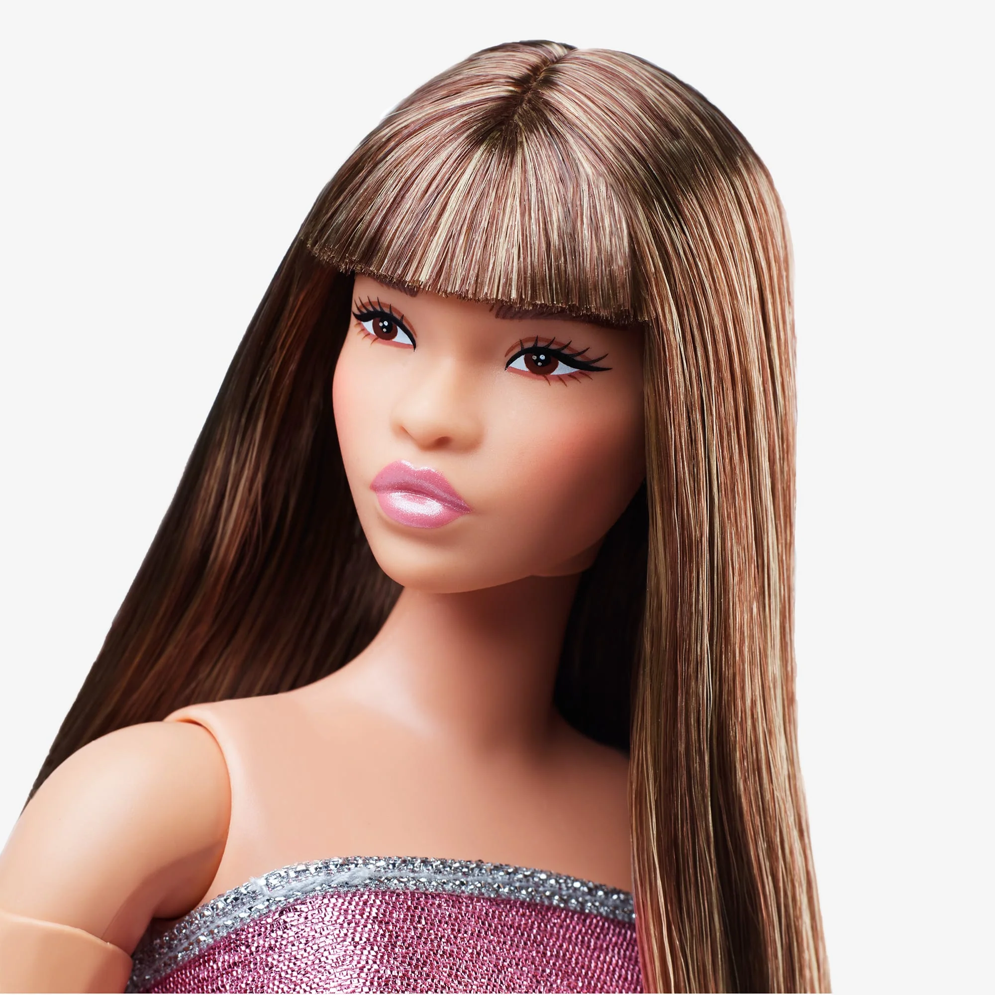Mattel Creations Barbie Looks Doll #24 (Curvy, Long Brown Hair)