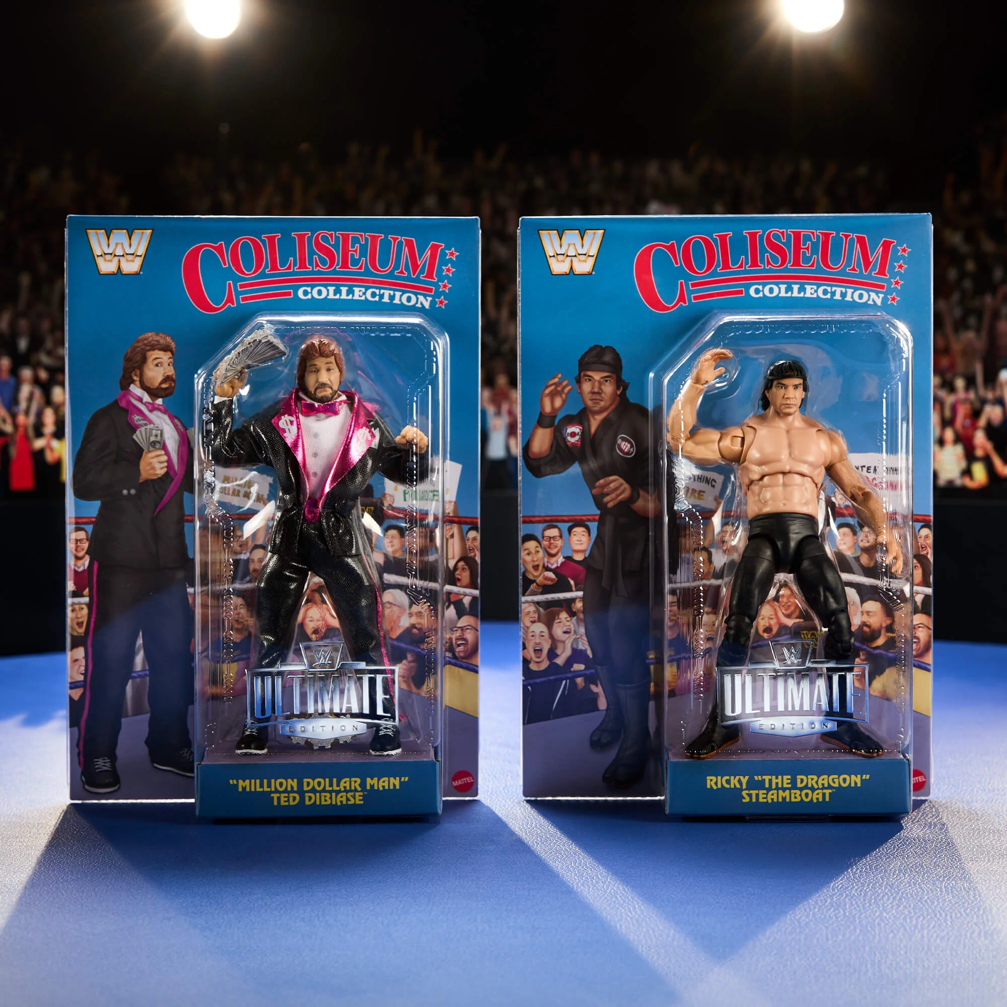 Mattel Creations WWE Ultimate Edition Coliseum Collection “Million Dollar Man” Ted DiBiase and Ricky “The Dragon” Steamboat 2-Pack