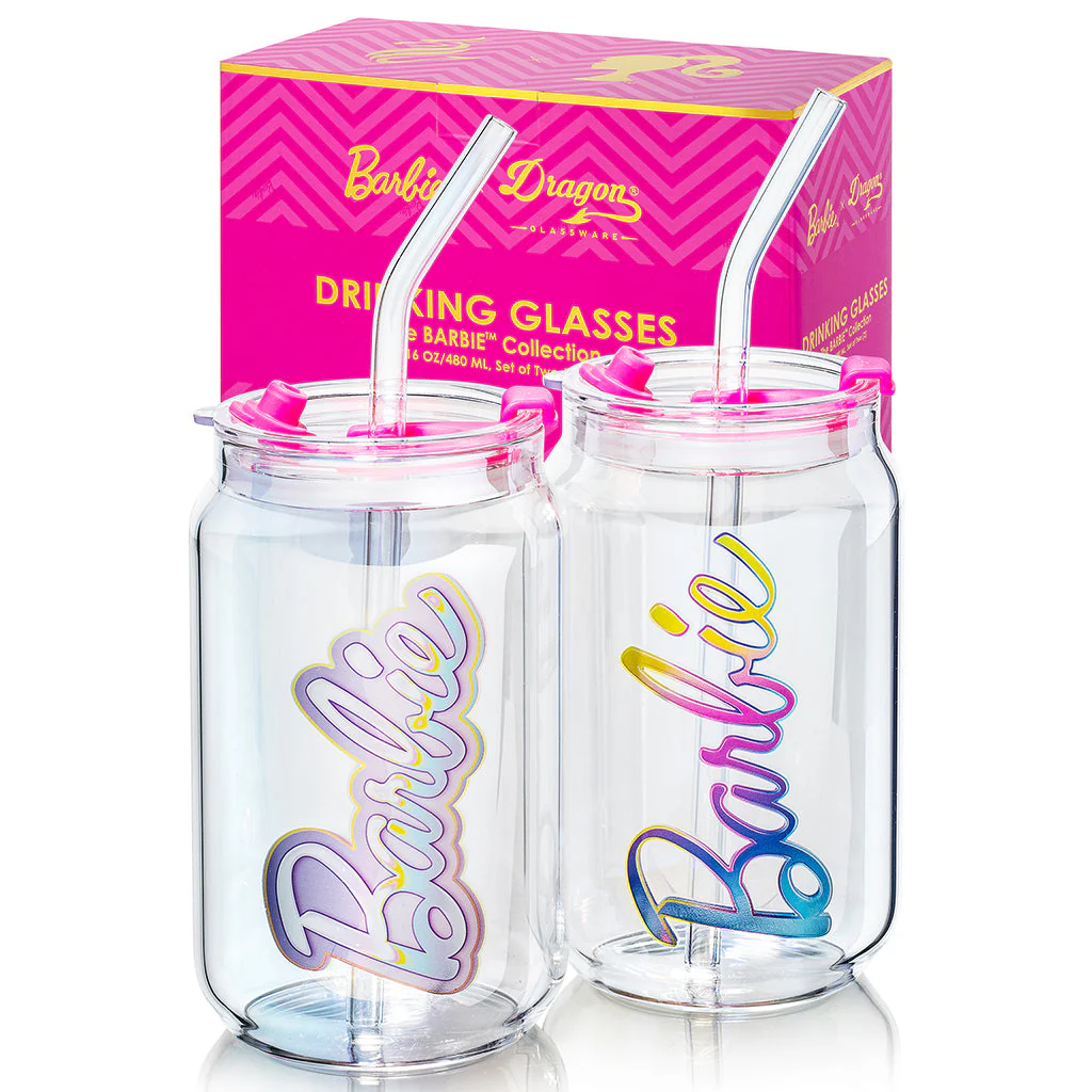 Mattel Creations Barbie™ X Dragon Glassware® Aura Drinking Glasses