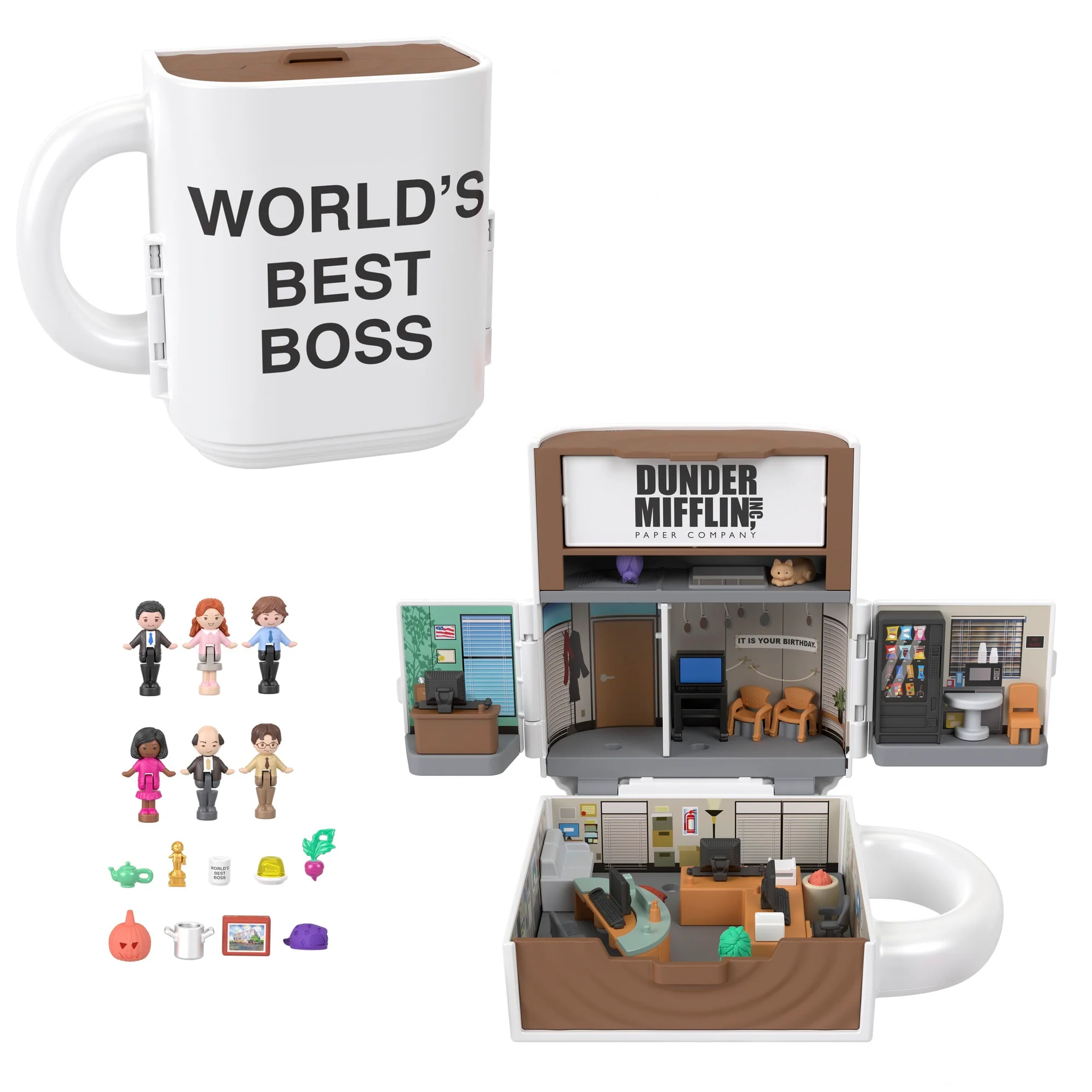 Mattel Creations Polly Pocket x The Office Compact