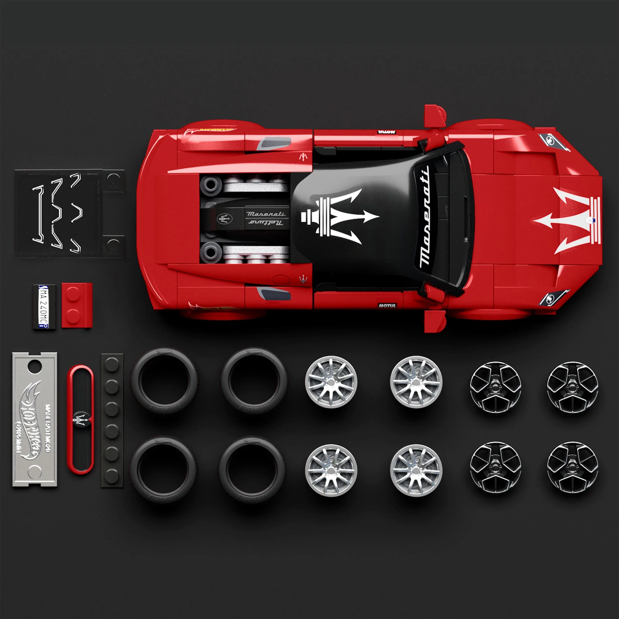 Mattel Creations Mattel Brick Shop Hot Wheels Maserati MC20 Building Set