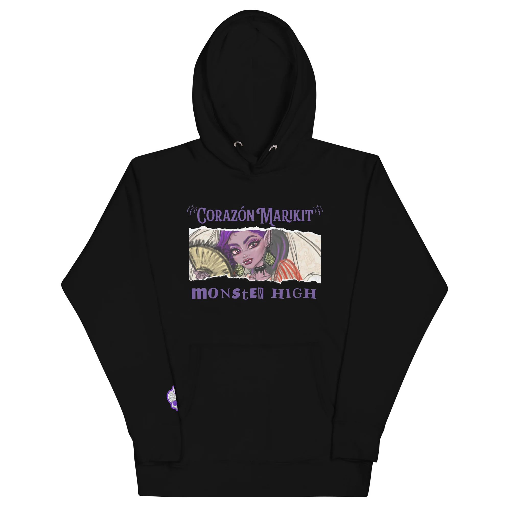 Mattel Creations Monster High Corazon Marikit Black Hoodie