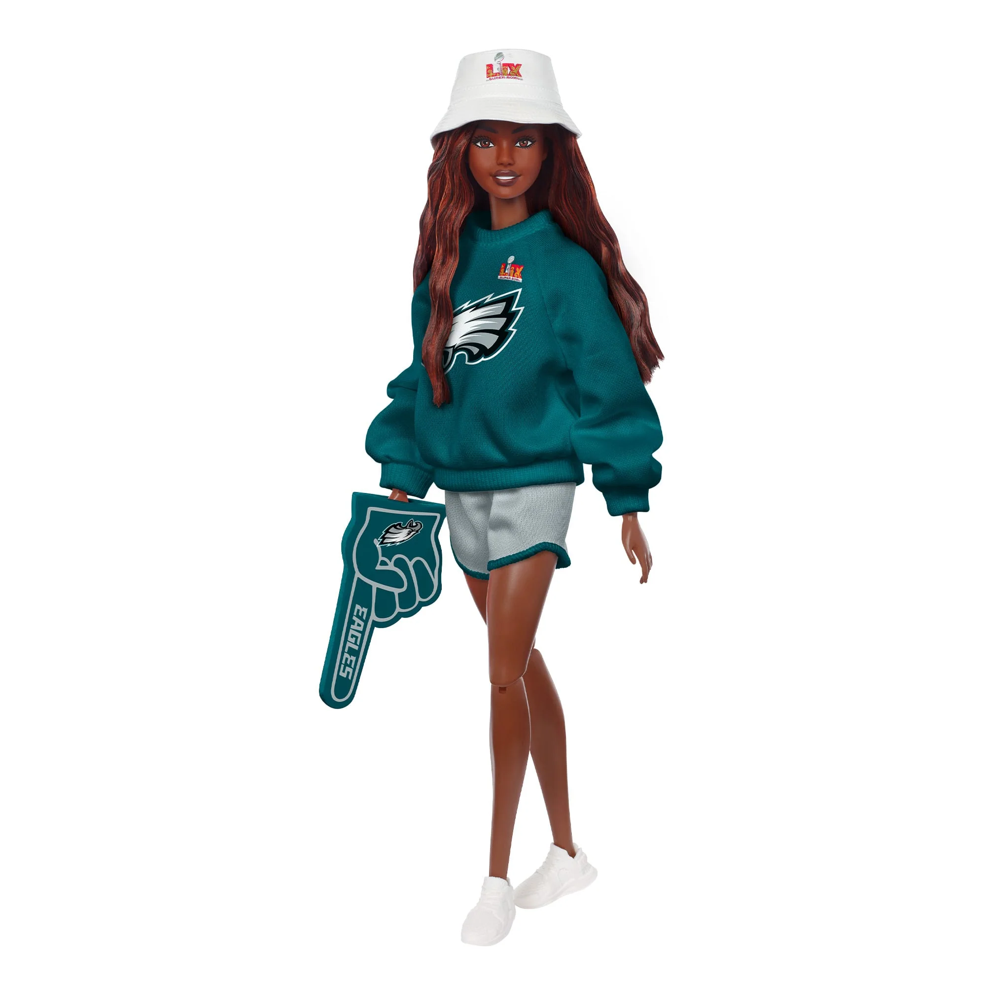 Mattel Creations Barbie x Super Bowl Eagles Doll 1