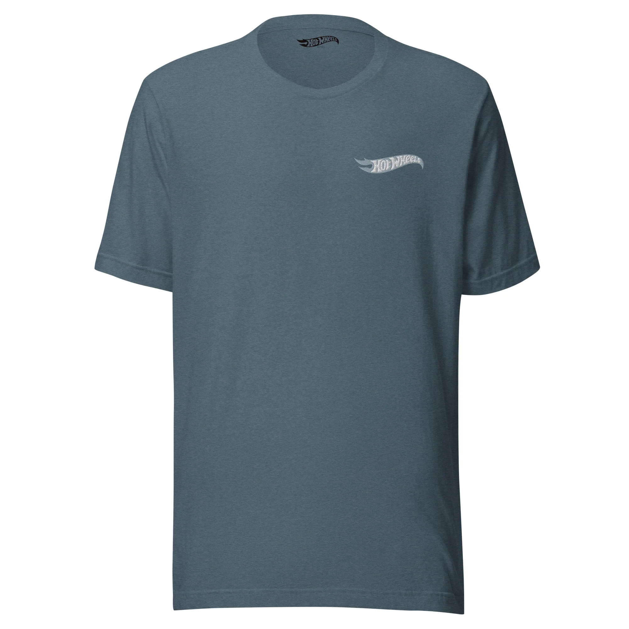 Mattel Creations Hot Wheels Speed Shop Embroidered Blue T-Shirt