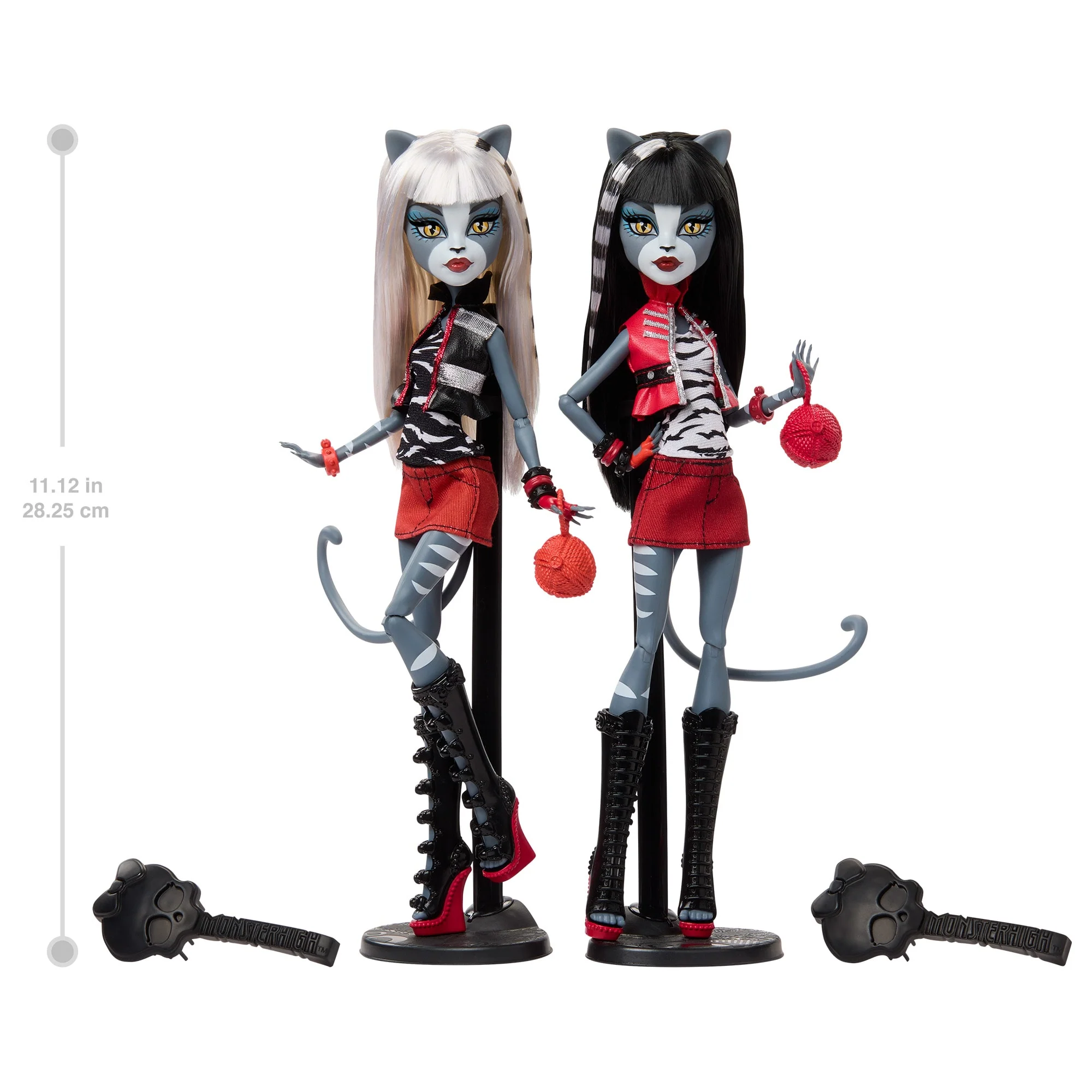 Mattel Creations Monster High Boo-riginal Creeproductions G1 Meolowdy and Purrsephone Dolls 2-Pack