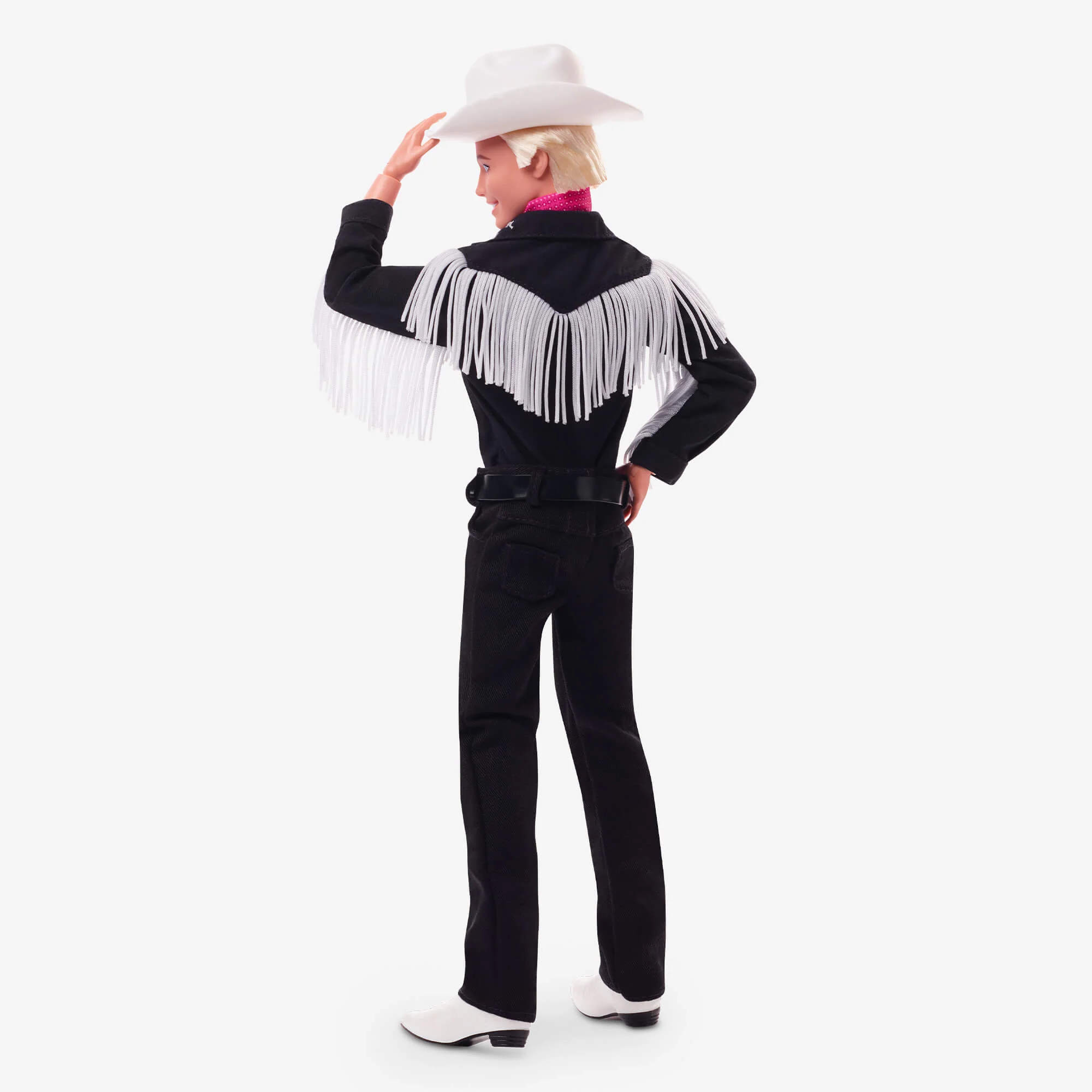 Mattel Creations Ken Doll in Black and White Western Outfit – Barbie The Movie