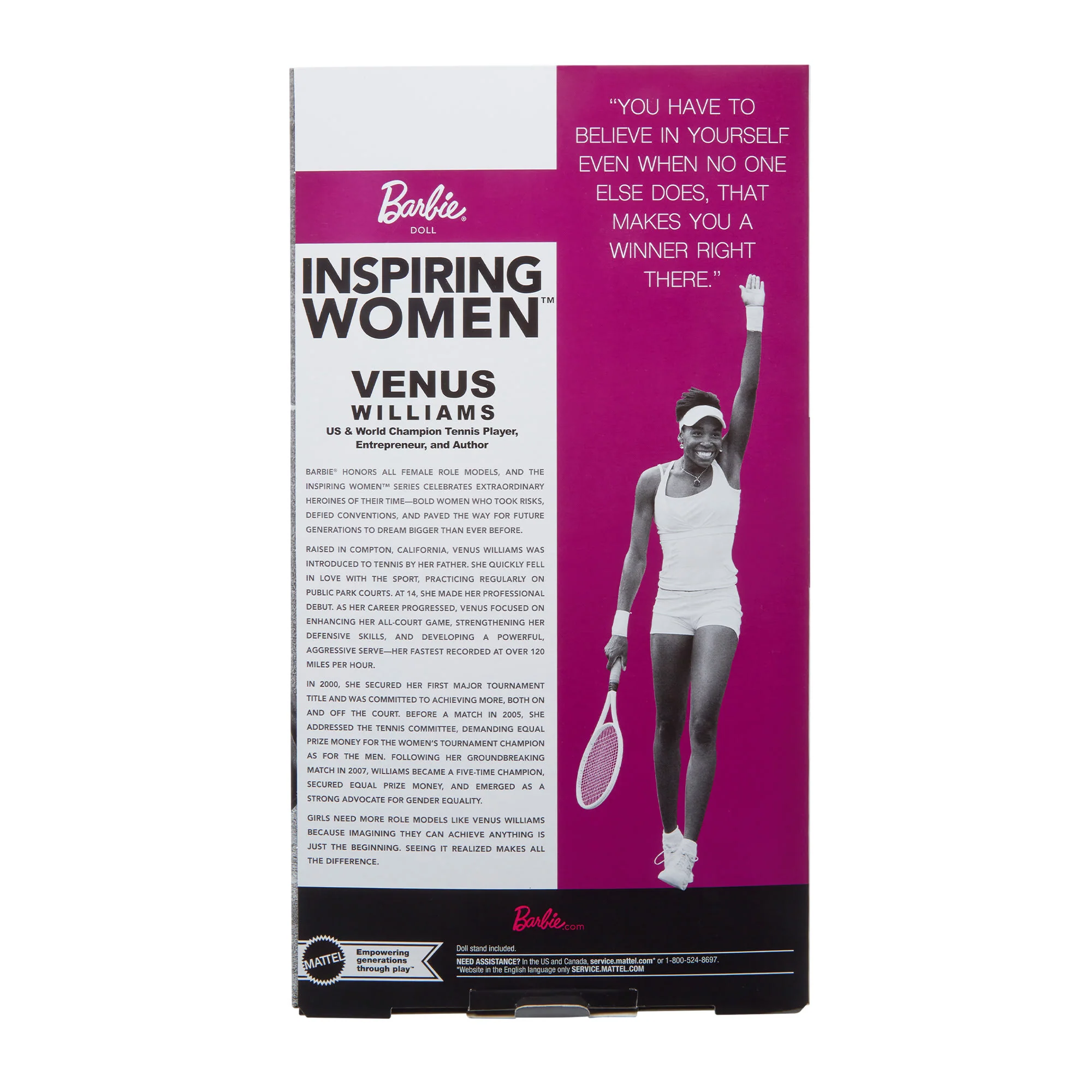 Mattel Creations Barbie Inspiring Women Venus Williams Doll