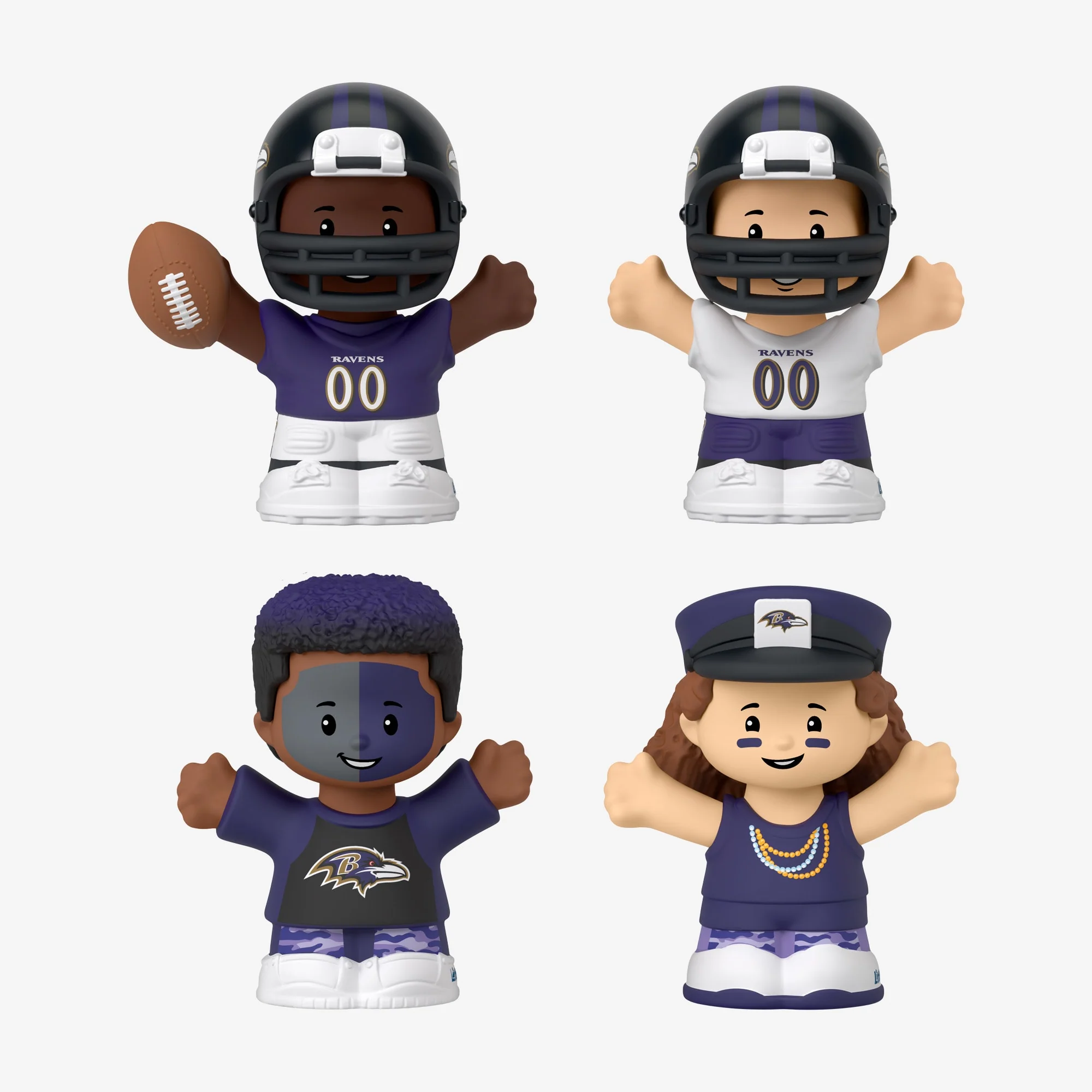 Mattel Creations Little People Collector x NFL Baltimore Ravens Set