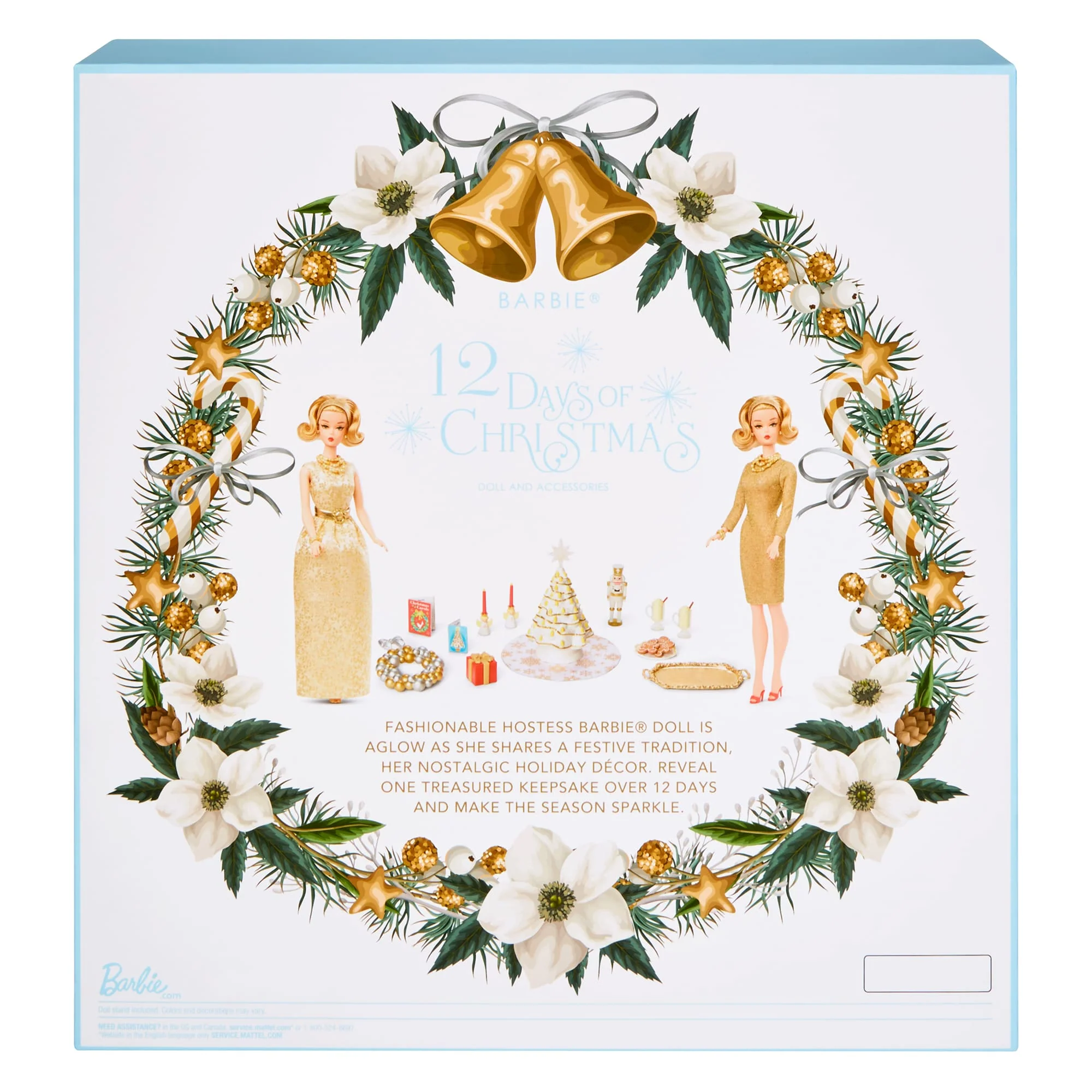 Mattel Creations 12 Days of Christmas Barbie Doll and Accessories