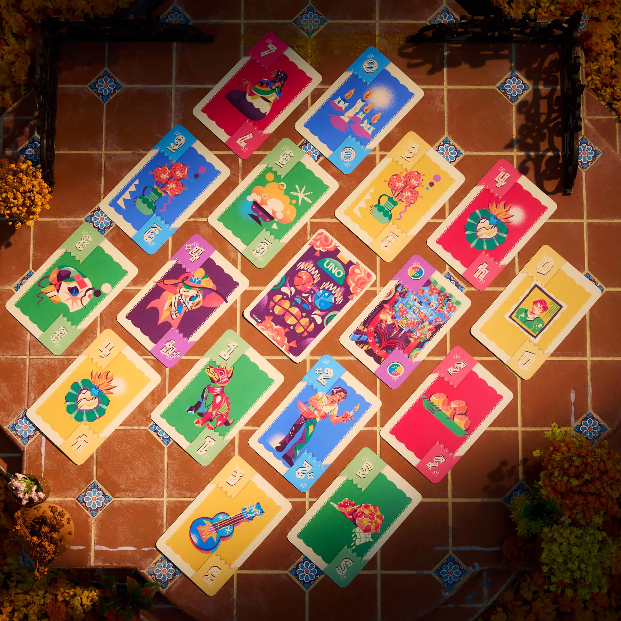 Mattel Creations UNO Canvas Día de Muertos Card Game