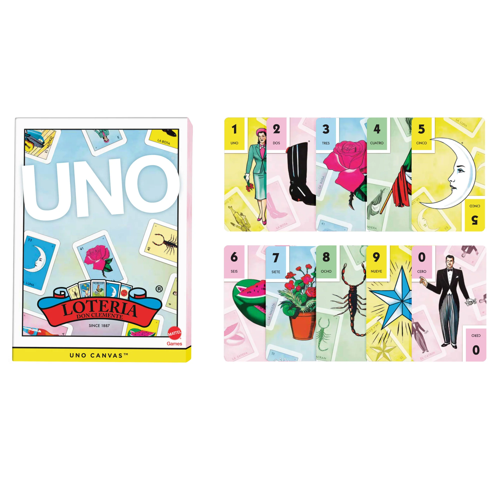 Mattel Creations UNO Canvas Loteria