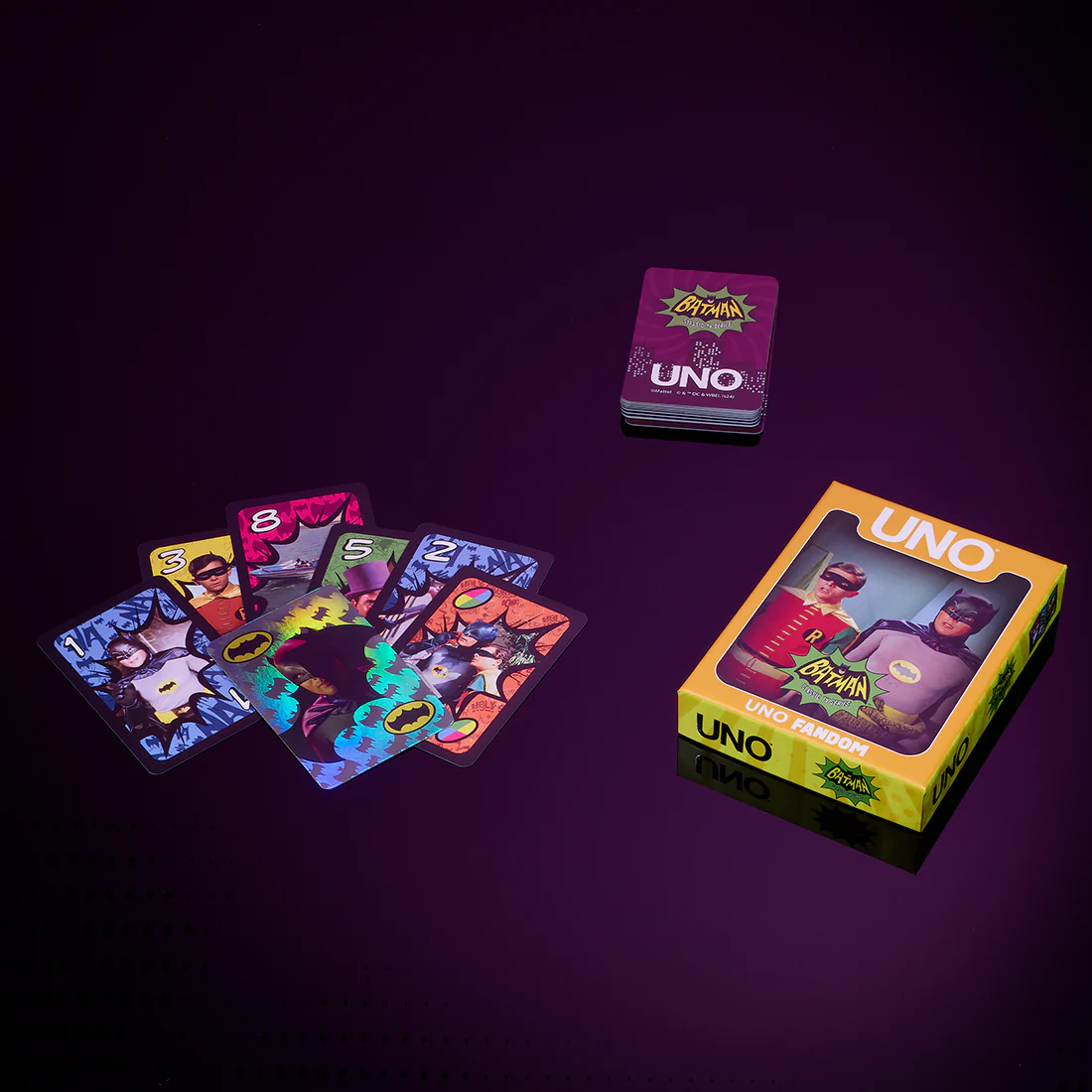 Mattel Creations UNO Fandom Batman Classic TV Series Deck