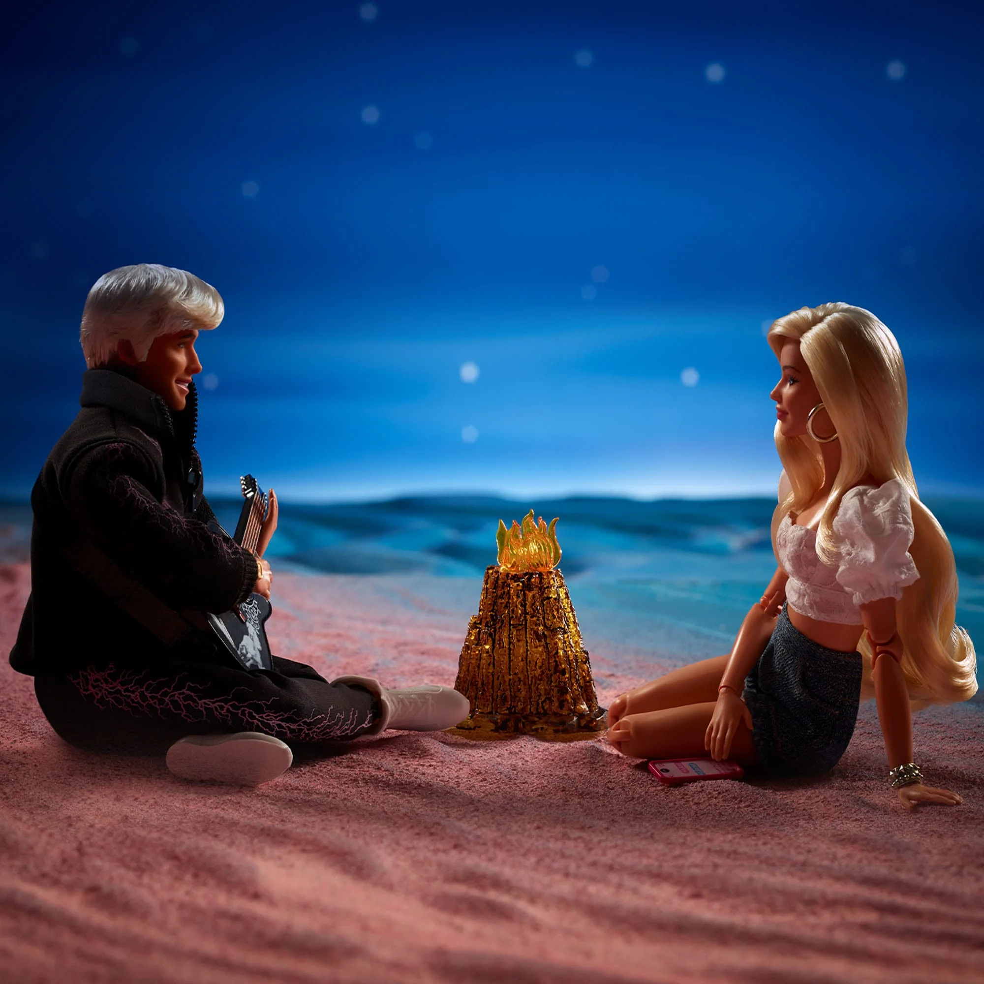 Mattel Creations Barbie The Movie Barbie and Ken Campfire Scene 2-Pack