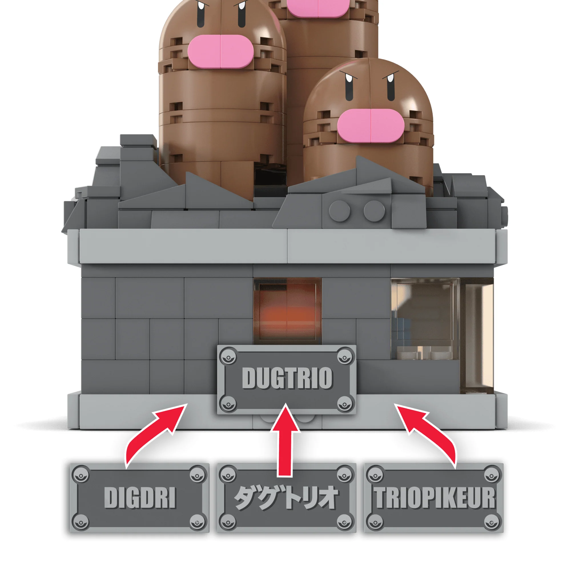 Mattel Creations Pokémon Mini Motion Dugtrio Building Set by MEGA