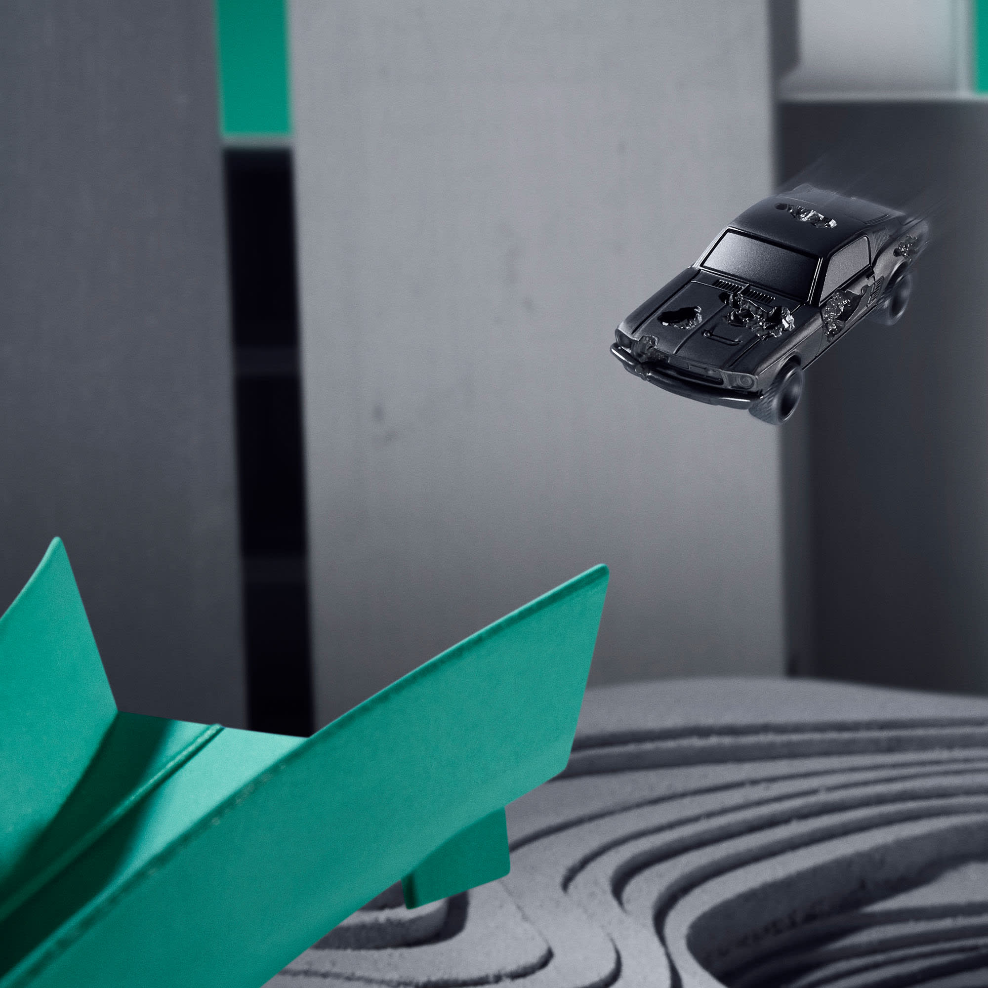 Mattel Creations Hot Wheels x Daniel Arsham Eroded Ford Mustang