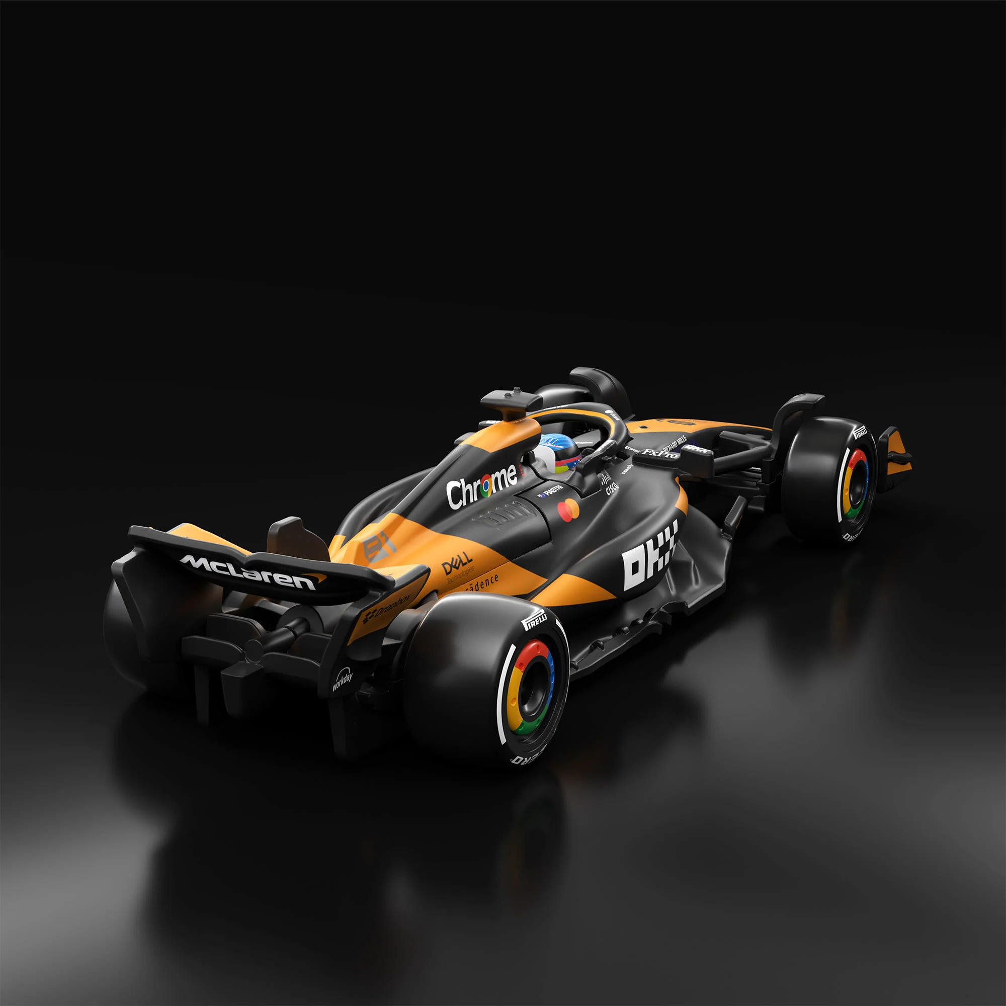 Mattel Creations Hot Wheels F1 Series: McLaren Formula 1 Team MCL38 Car #81
