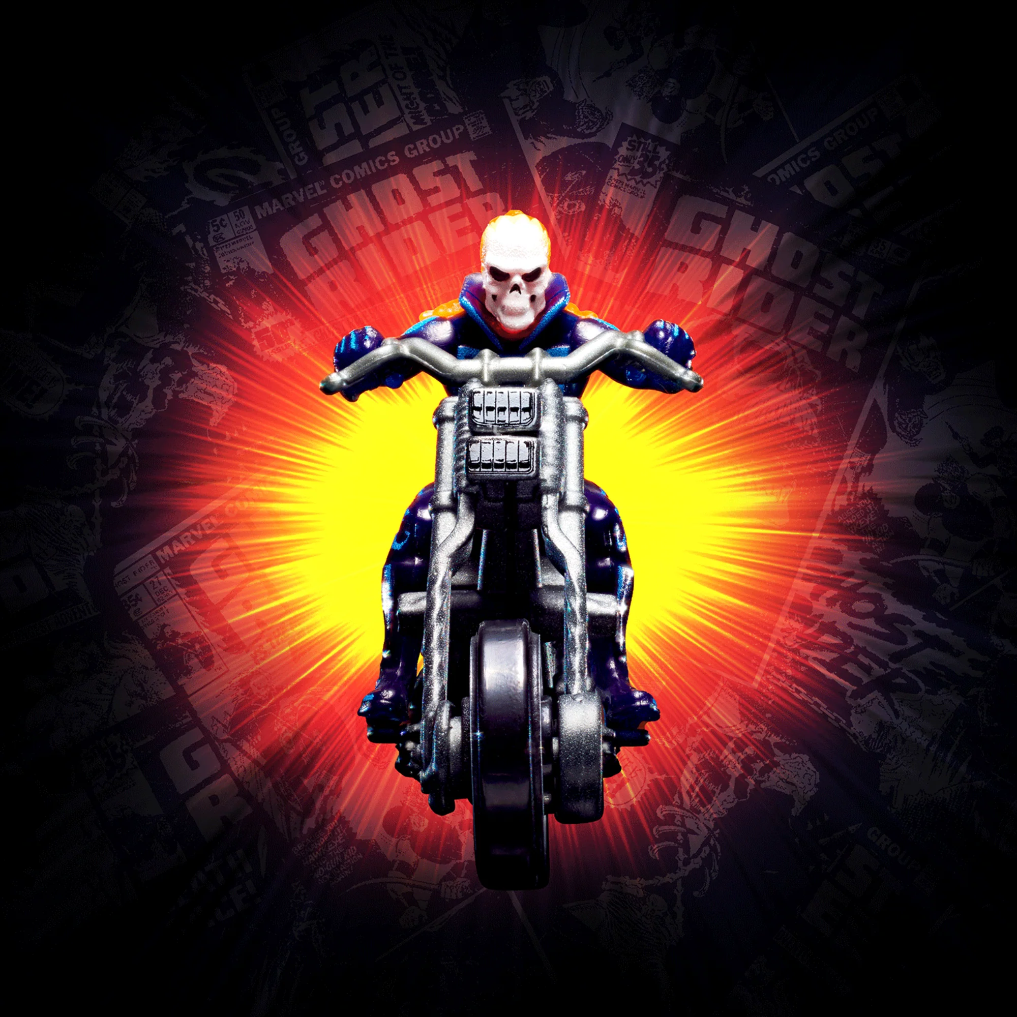 Mattel Creations Hot Wheels MARVEL Ghost Rider Motorcycle & Figure Collectible