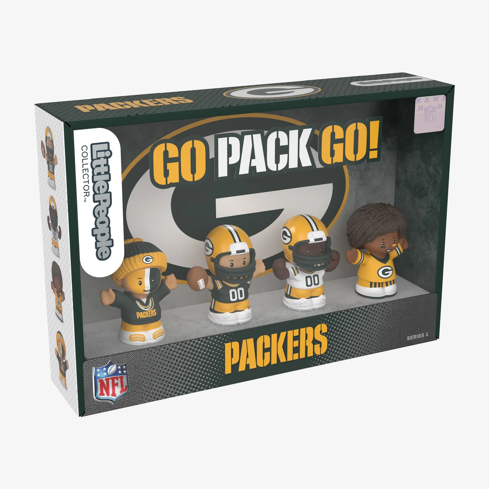 Mattel Creations Little People Collector x NFL Green Bay Packers Set