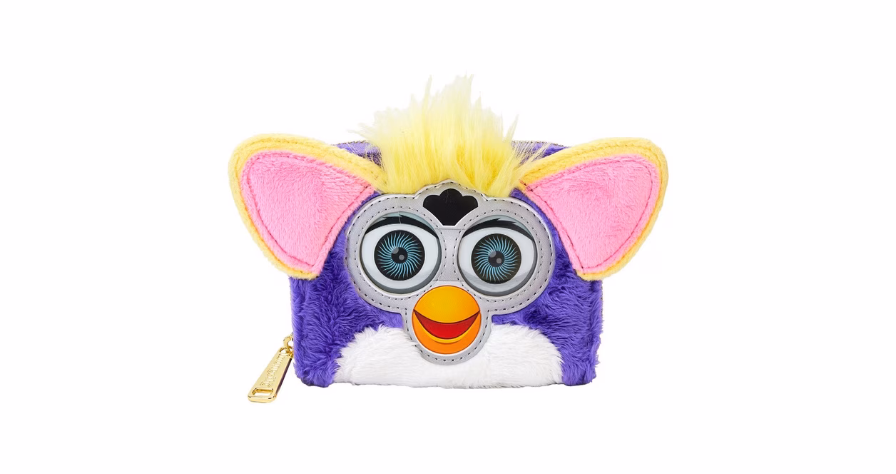GameStop Loungefly Furby Plush Cosplay Lenticular Zip Around Wallet
