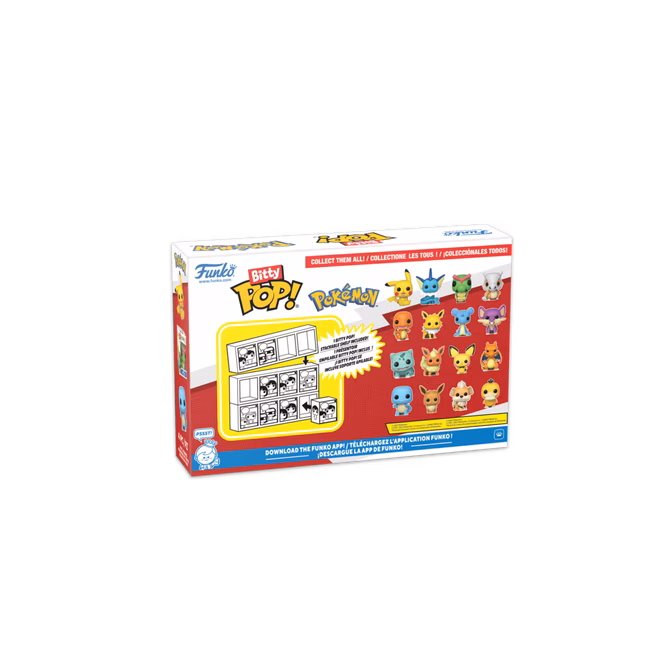 GameStop Funko Bitty POP! Pokemon Vinyl Figure Set 4-Pack (Pikachu, Vaporeon, Caterpie, Cubone)