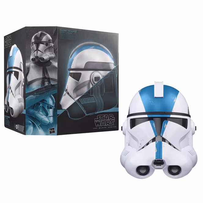 GameStop Hasbro Star Wars The Black Series: Star Wars: Ahsoka Clone Trooper 501st Legion Electronic Helmet GameStop Exclusive