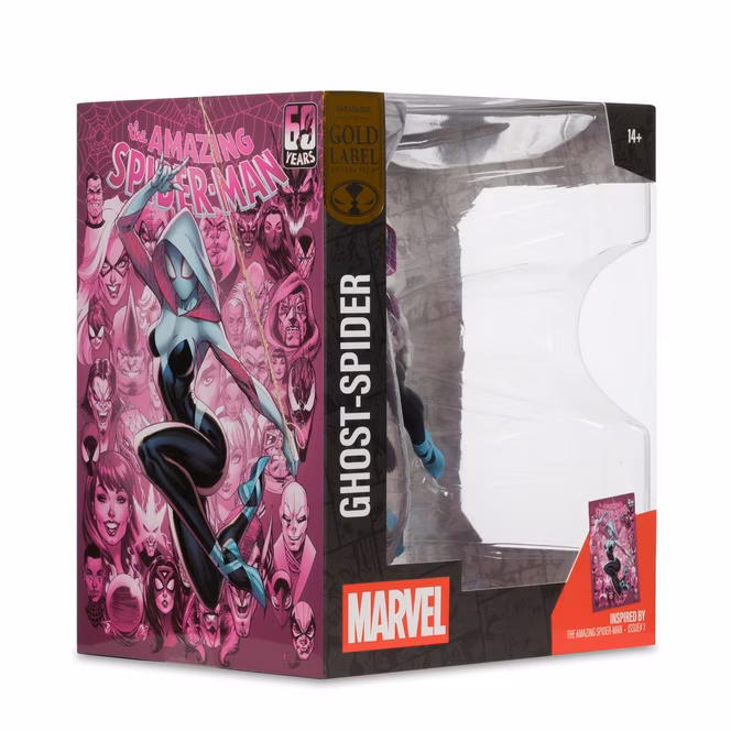 GameStop McFarlane Toys Gold Label Collection Marvel The Amazing Spider-Man Ghost-Spider (Issue 1) 1:10th Statue